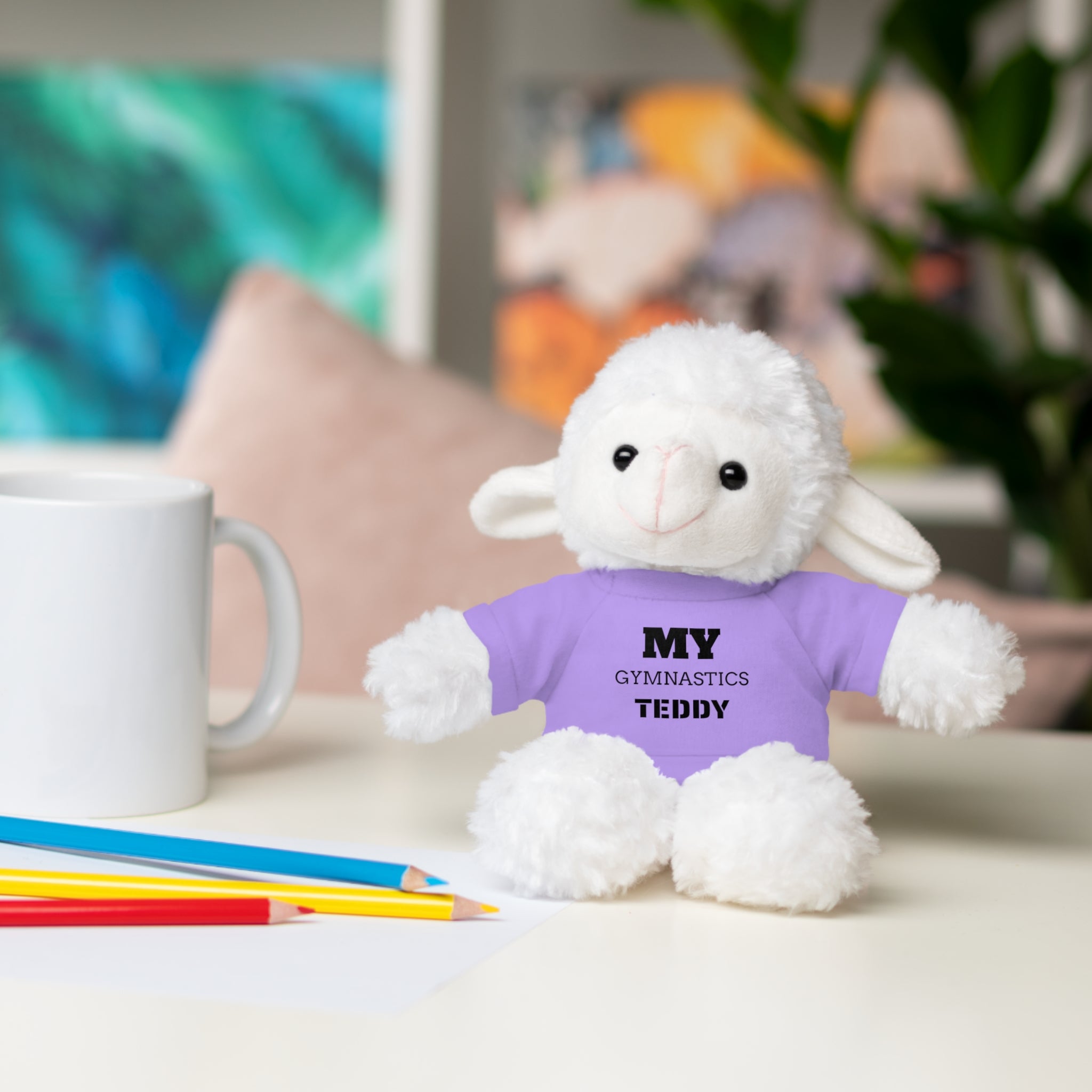 Gymnastics Teddy Bear with Personalized Tee