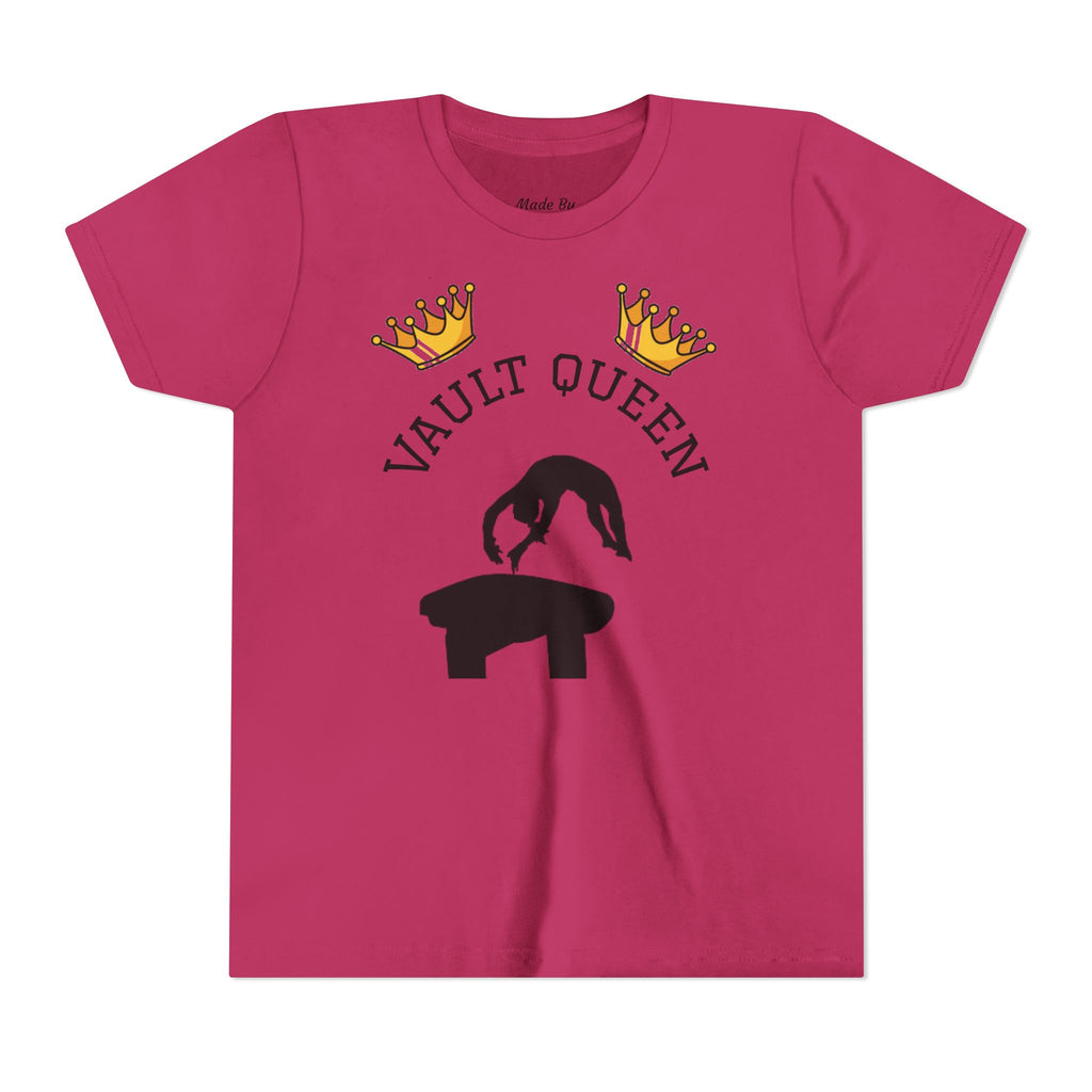 Vault Queen Youth Tee – Girls’ Gymnastics Shirt (Kids)