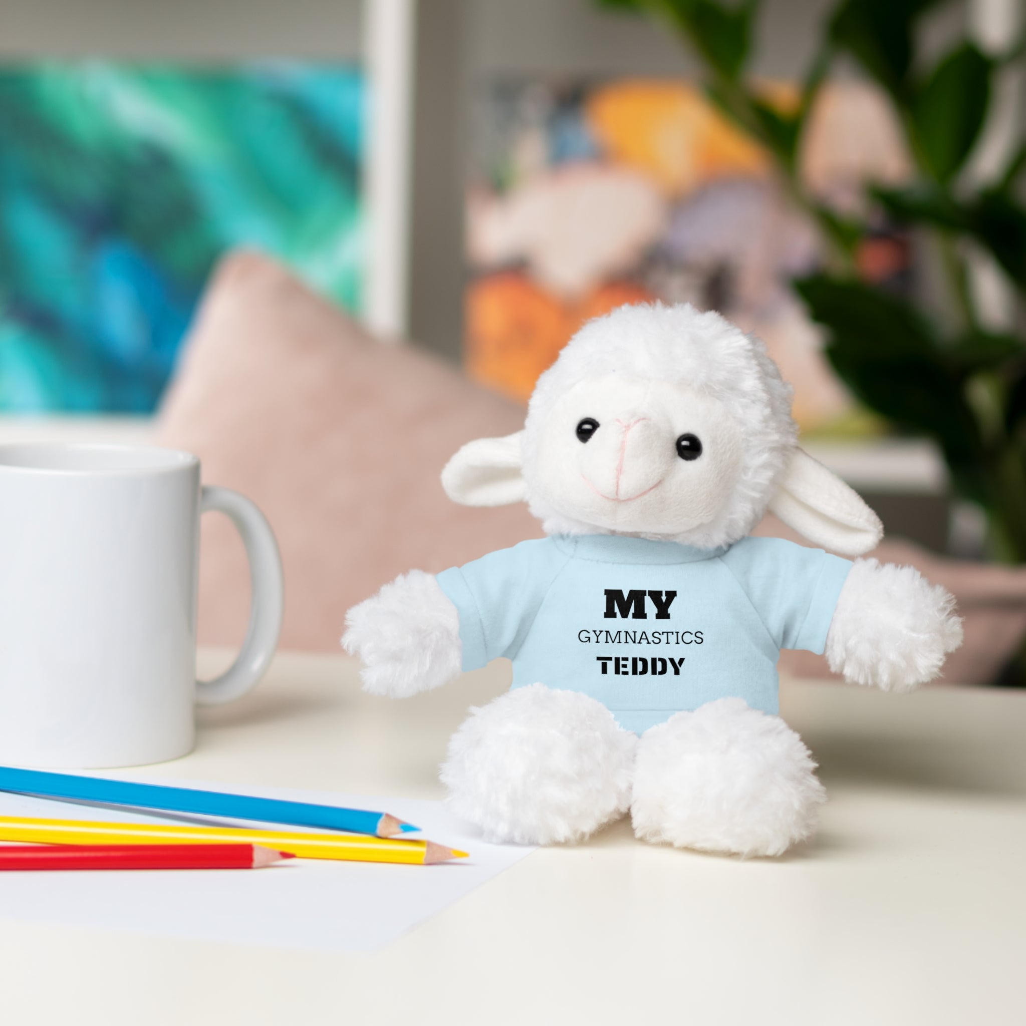 Gymnastics Teddy Bear with Personalized Tee