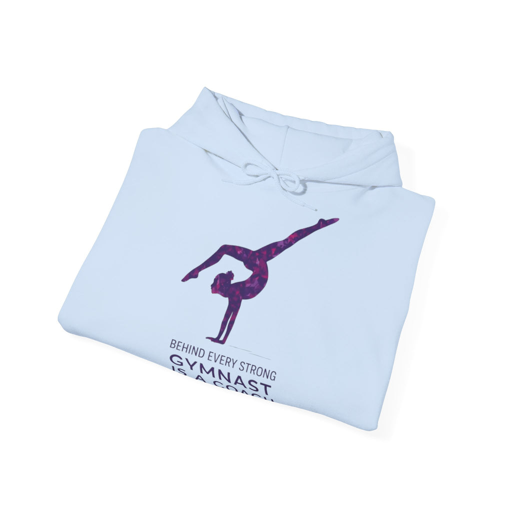 Behind every strong gymnast is a coach who believed first - Gymnast Coach Hoodie (Adults)