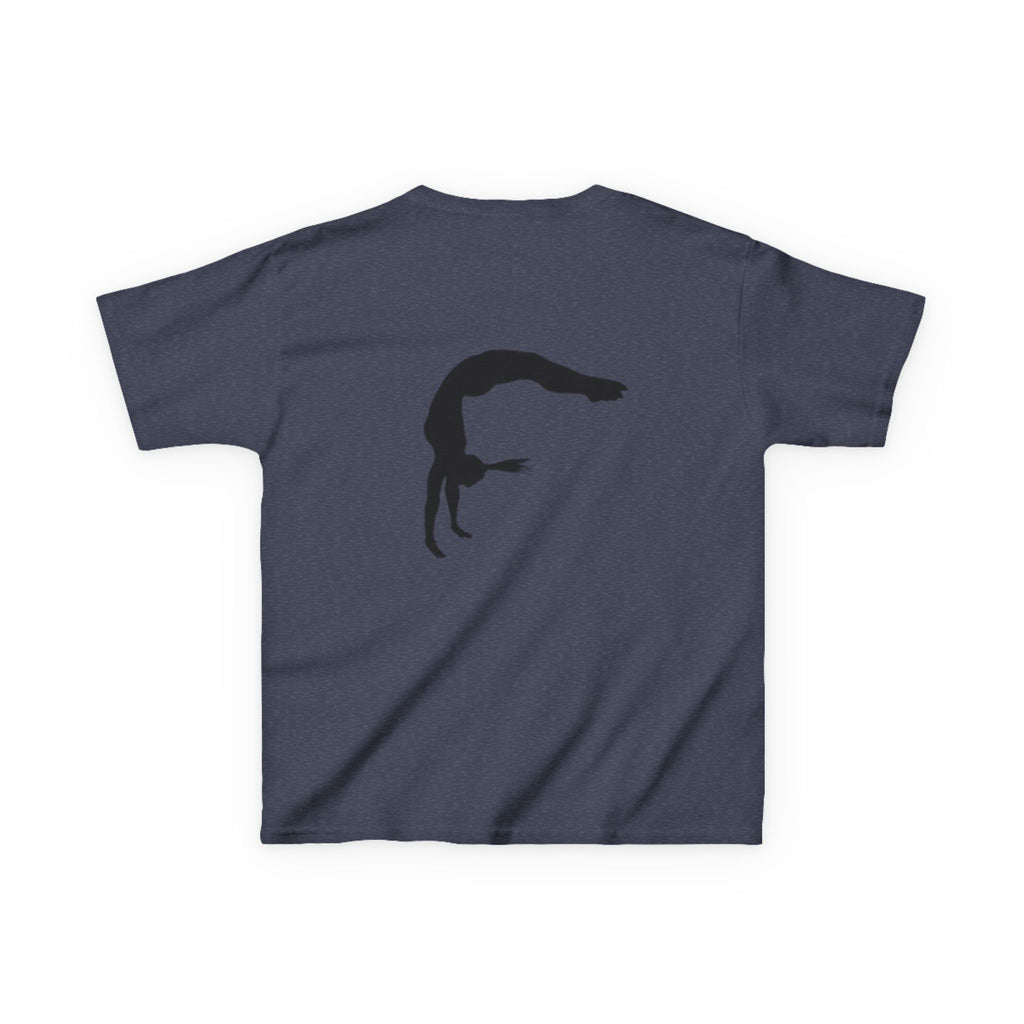 Kids Tee - FEARLESS Gymnastics Shirt with Back Silhouette