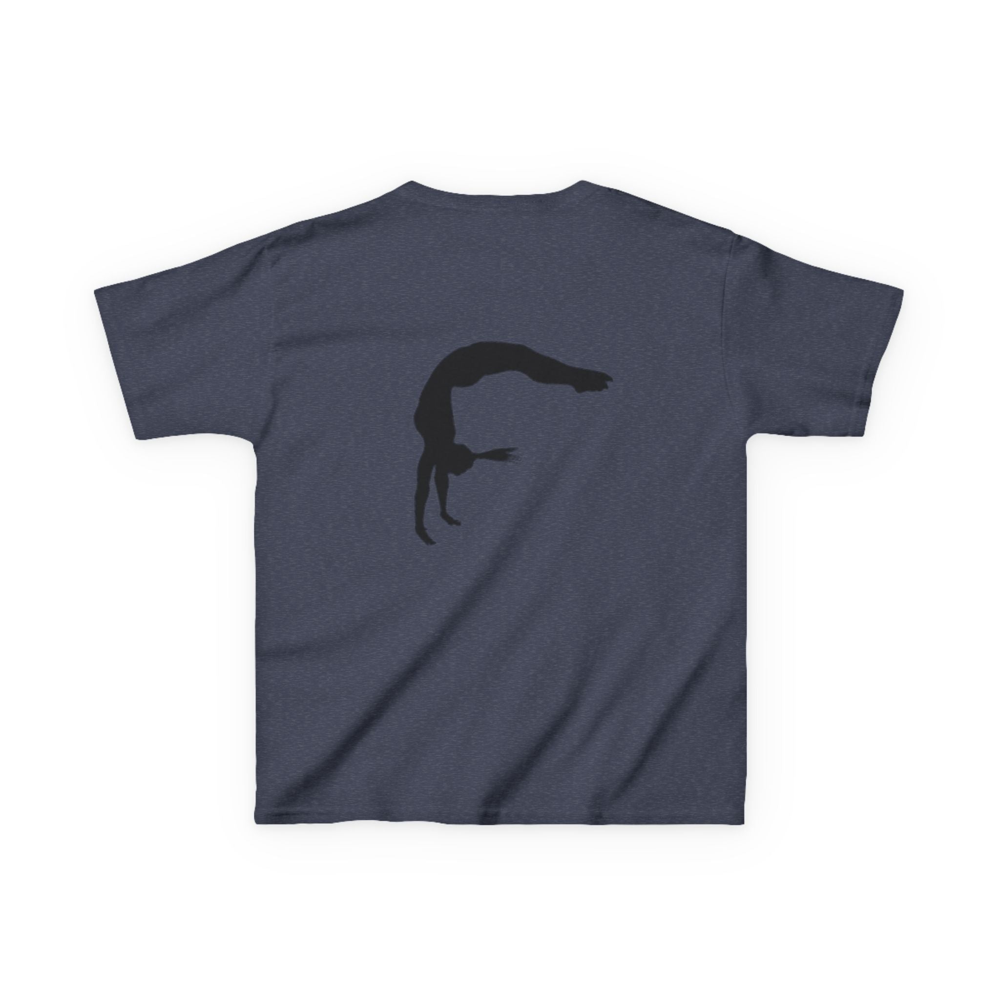 Kids Tee - FEARLESS Gymnastics Shirt with Back Silhouette