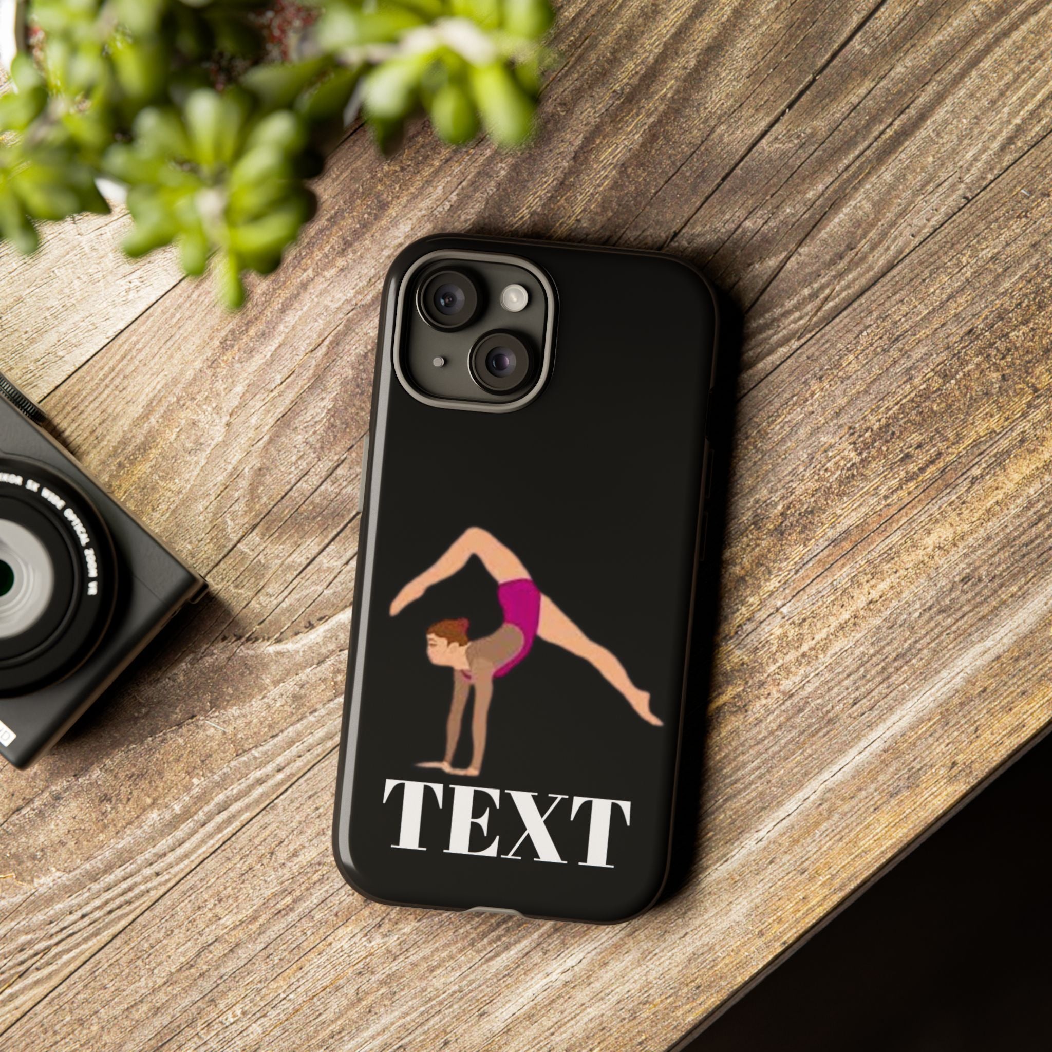 Gymnast Phone Case — Personalized TEXT Design