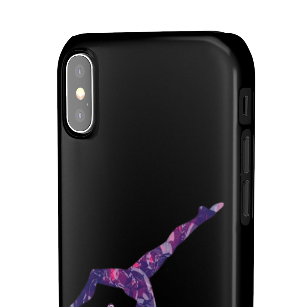 Gymnast Phone Case — Purple Galaxy Gymnastics Snap Case