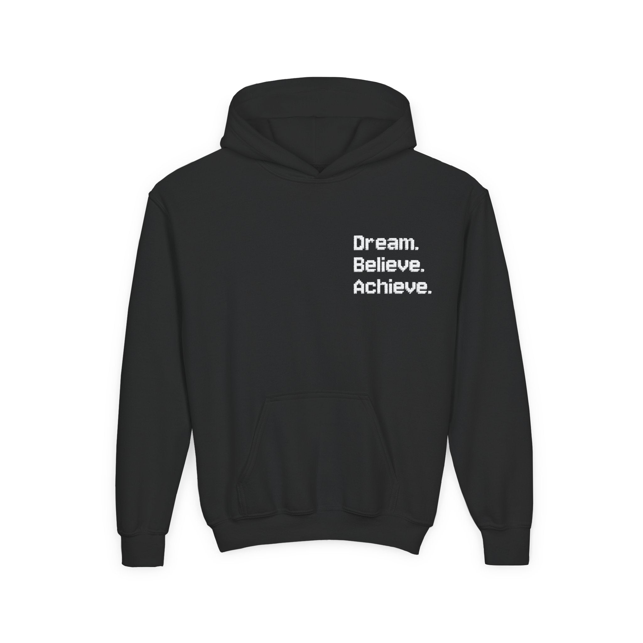 Inspirational Youth Hoodie - Dream Believe Achieve (Kids)