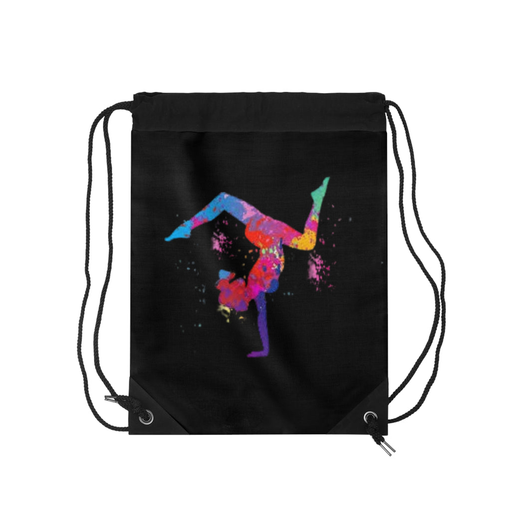 Colorful Gymnast Drawstring Bag
