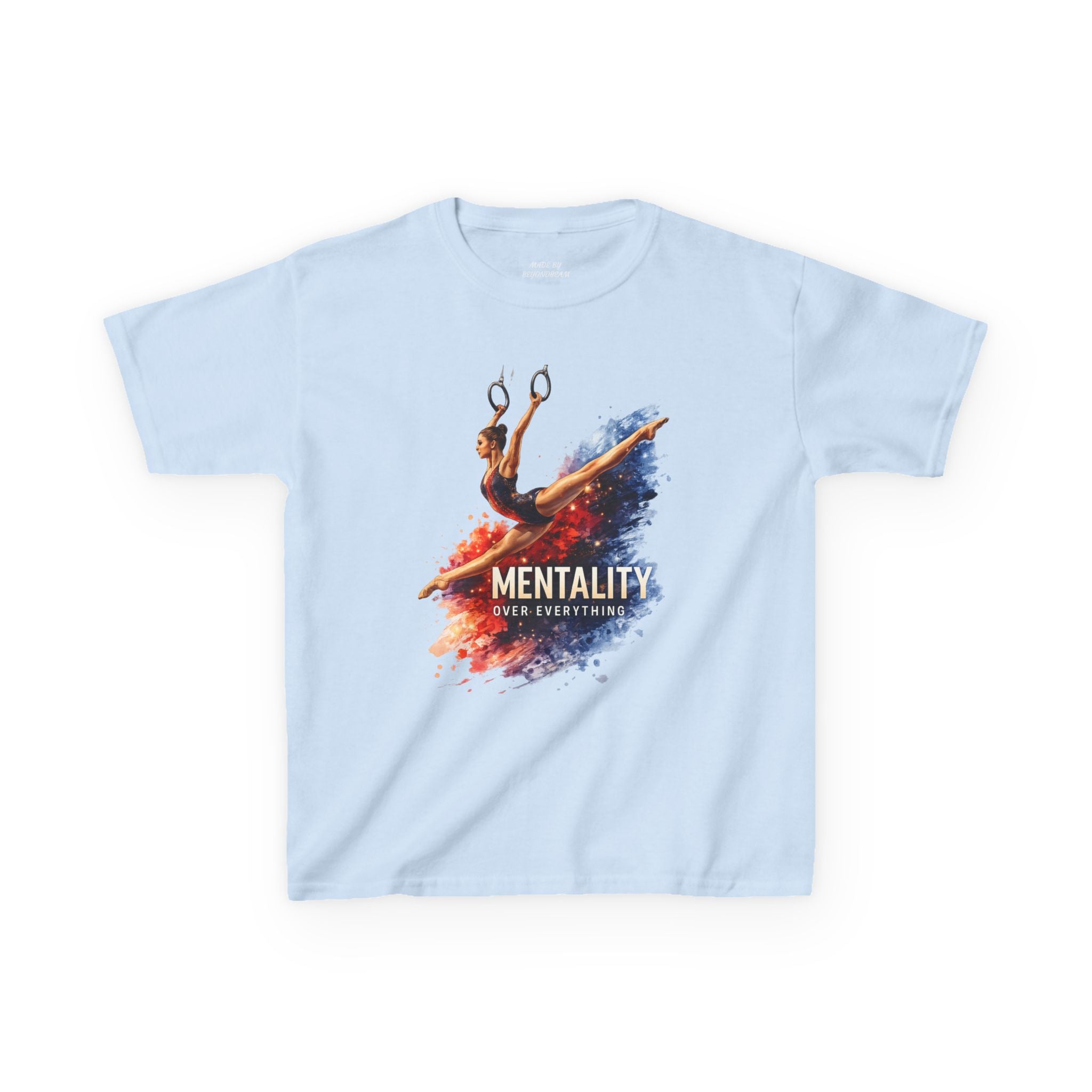 Kids Gymnastics T‑Shirt — 'Mentality: Gymnastics' Colorful Athlete Design