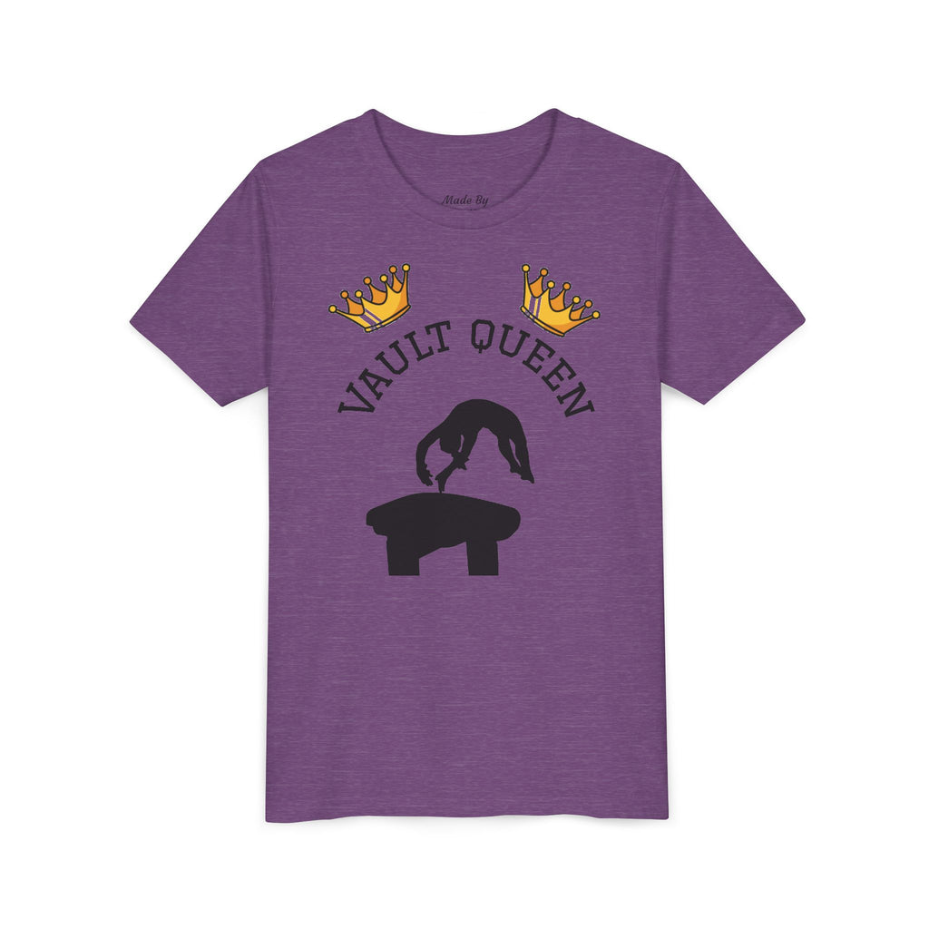 Vault Queen Youth Tee – Girls’ Gymnastics Shirt (Kids)