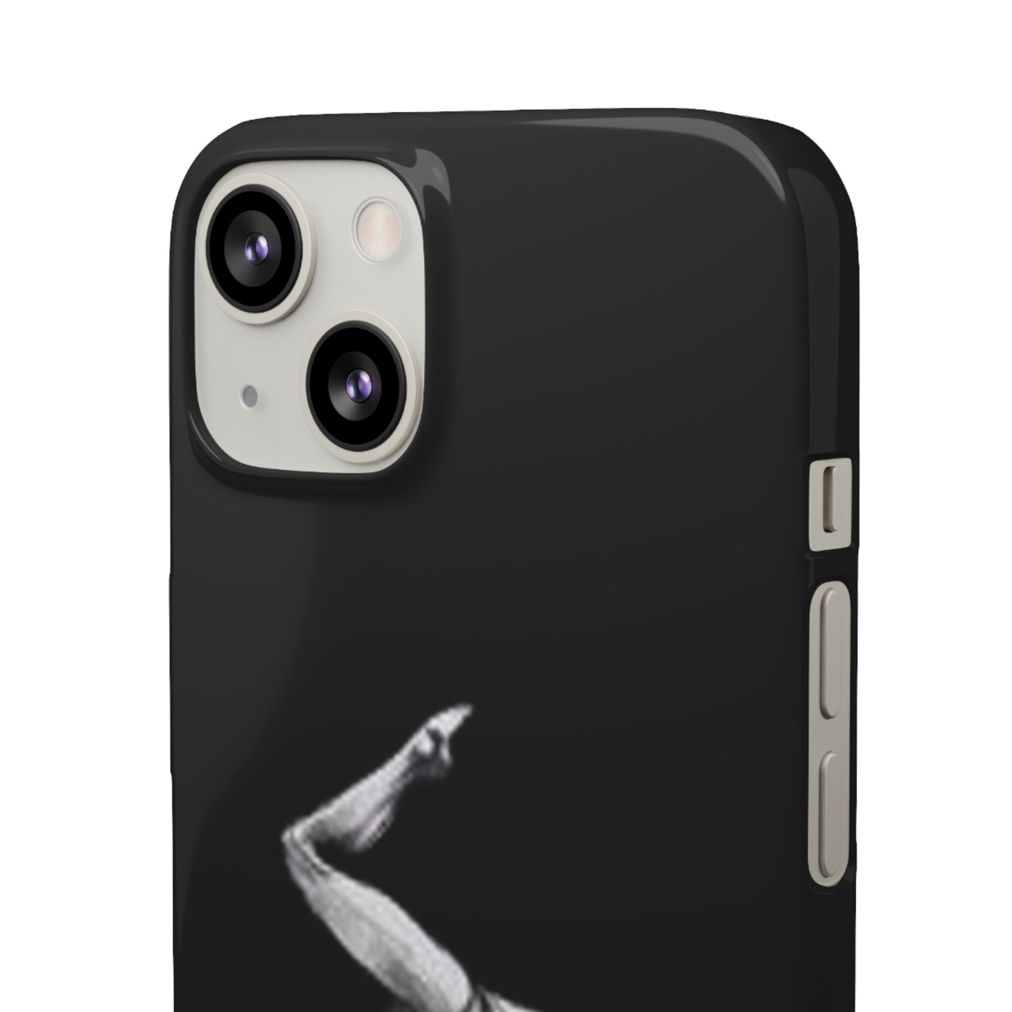 Gymnastics Phone Case — Black Chalk-Style Handstand Design