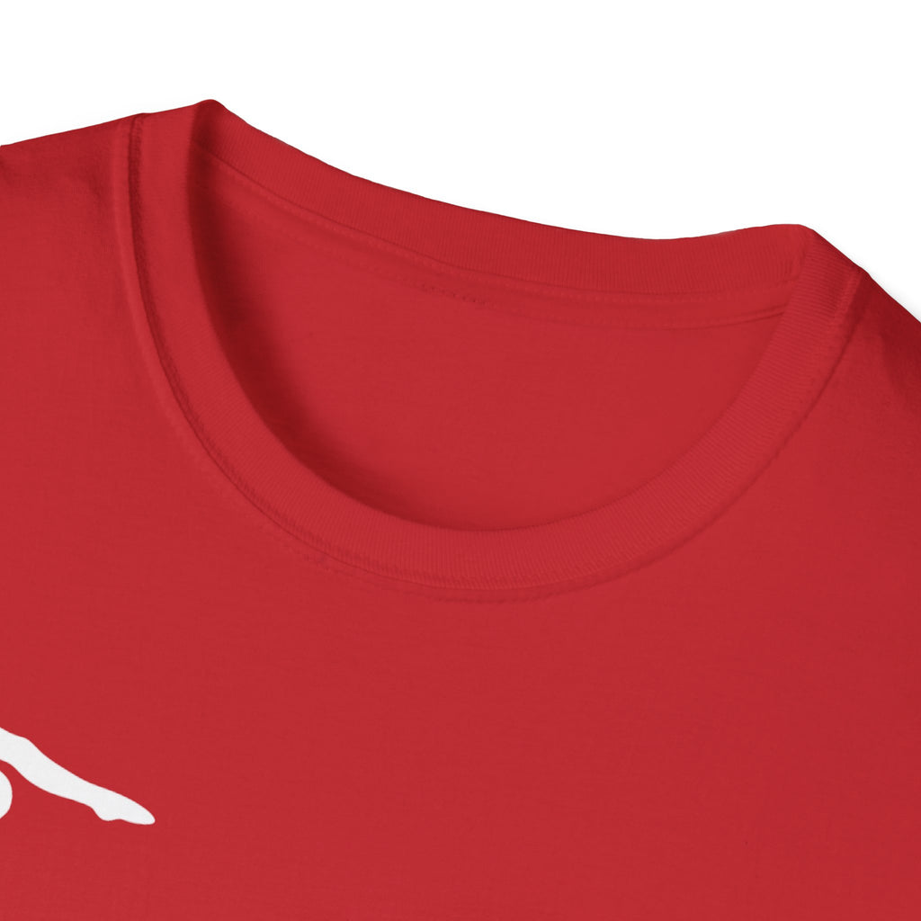 Relentless Gymnastics T-Shirt — Back Silhouette Athletic Tee (Adults)