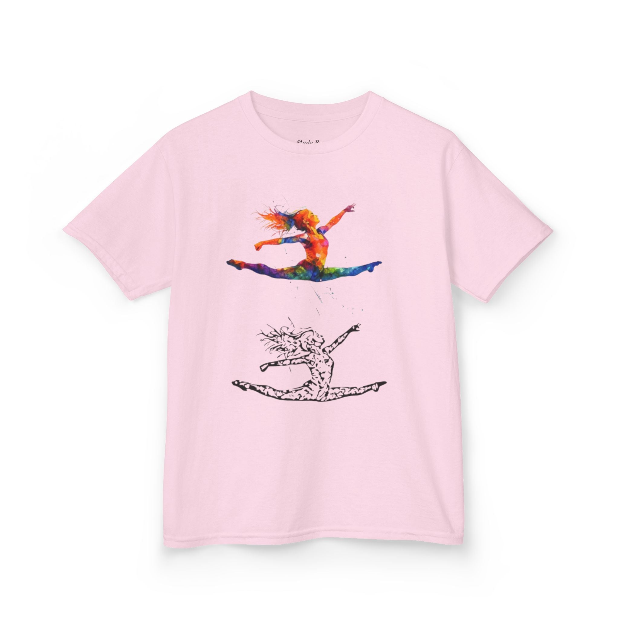 Colorful Splits Gymnastics Kids Tee (Kids)