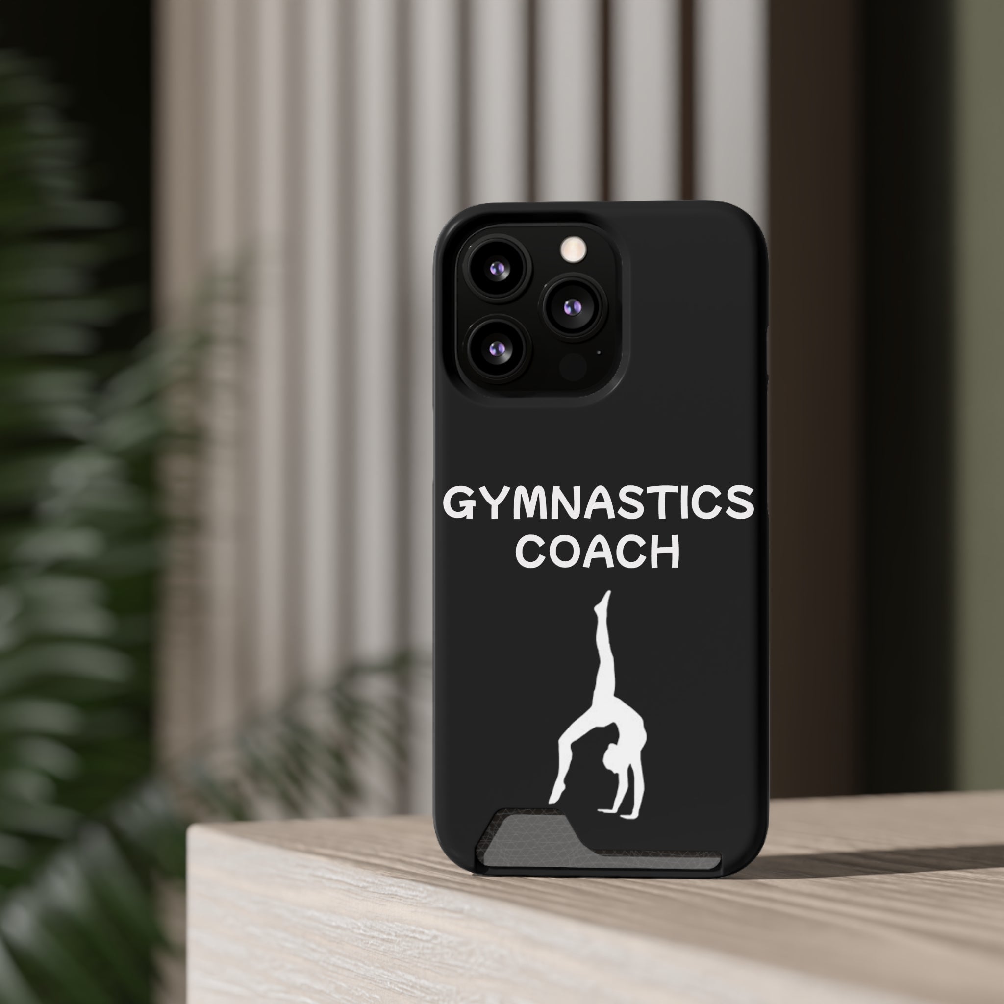 Gymnastics Coach Phone Case With Card Holder