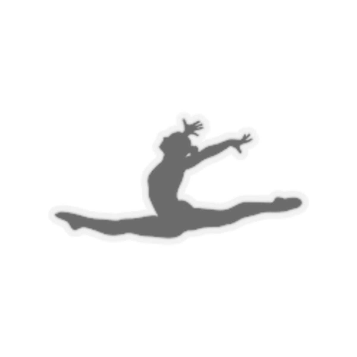 Split Leap Gymnastics Sticker
