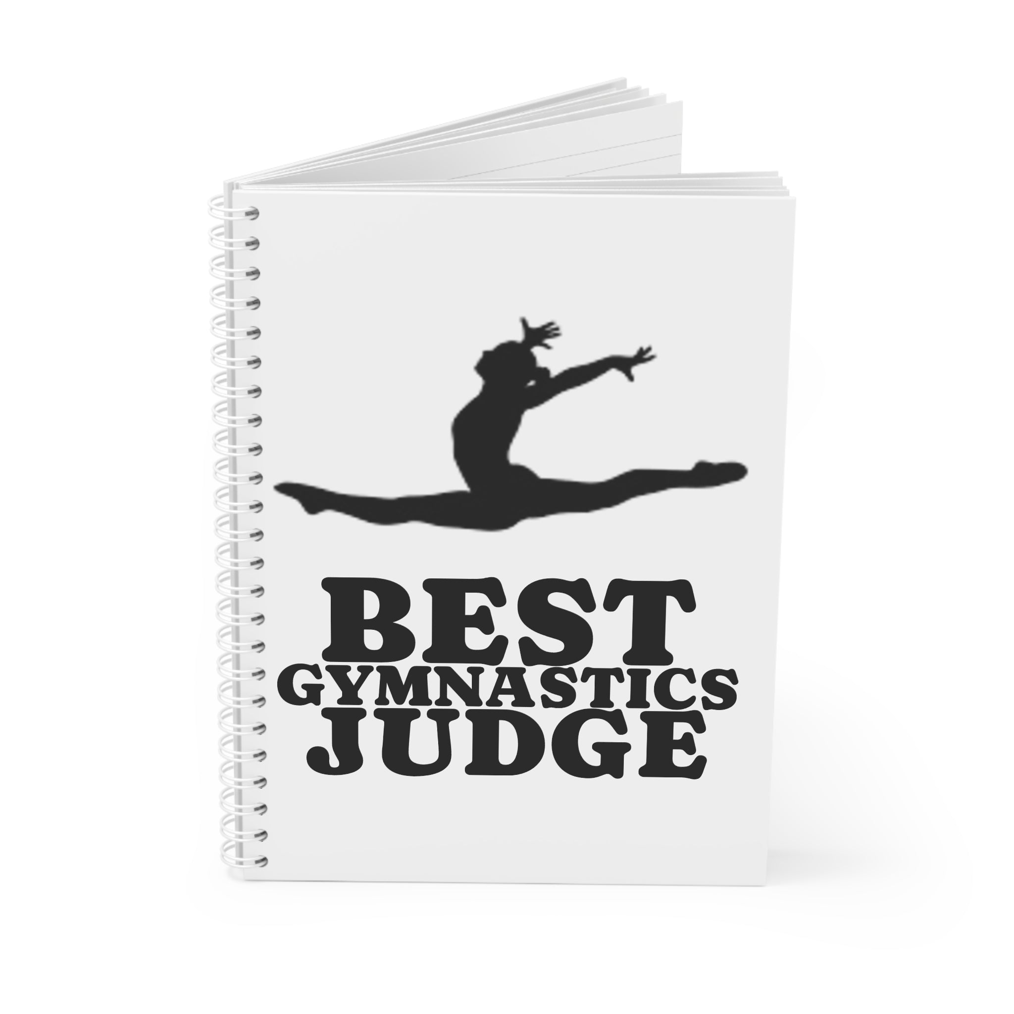 Best Gymnastics Judge Spiral Notebook