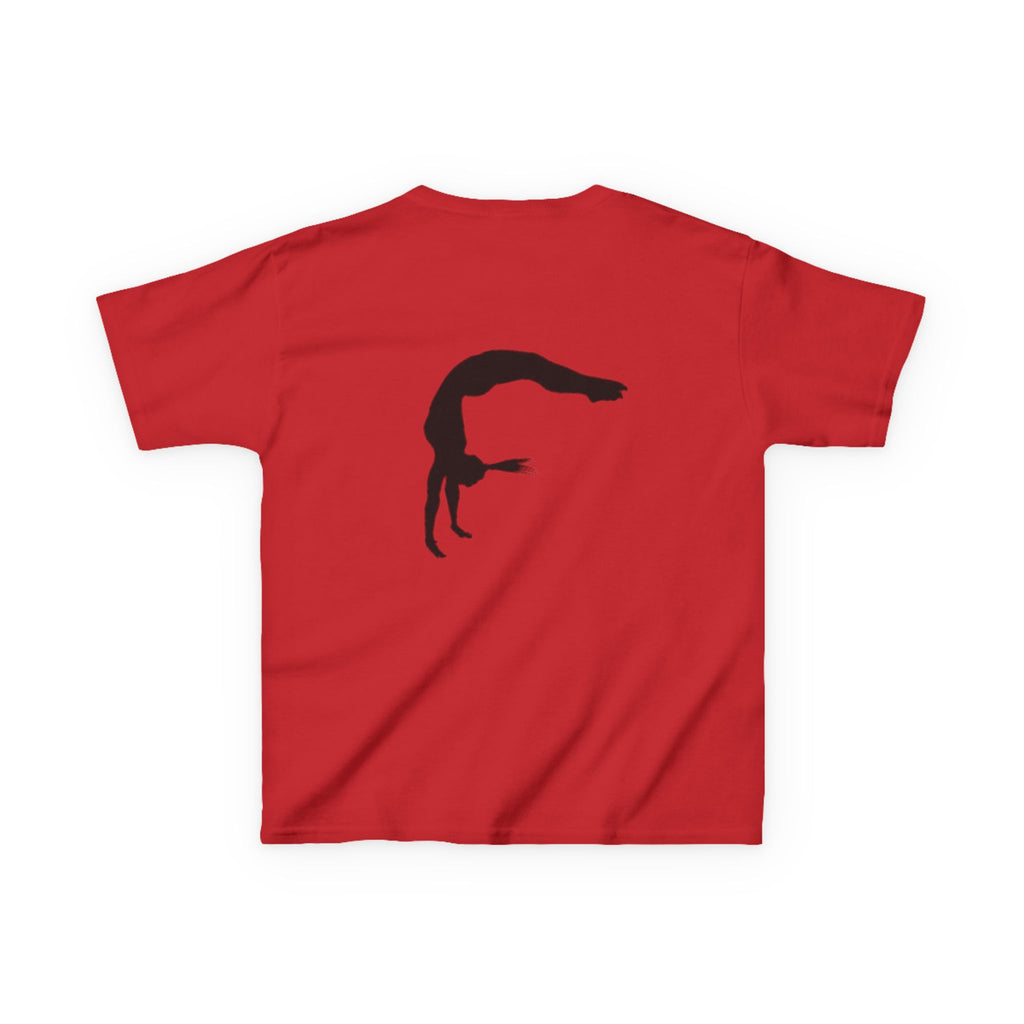 Kids Tee - FEARLESS Gymnastics Shirt with Back Silhouette