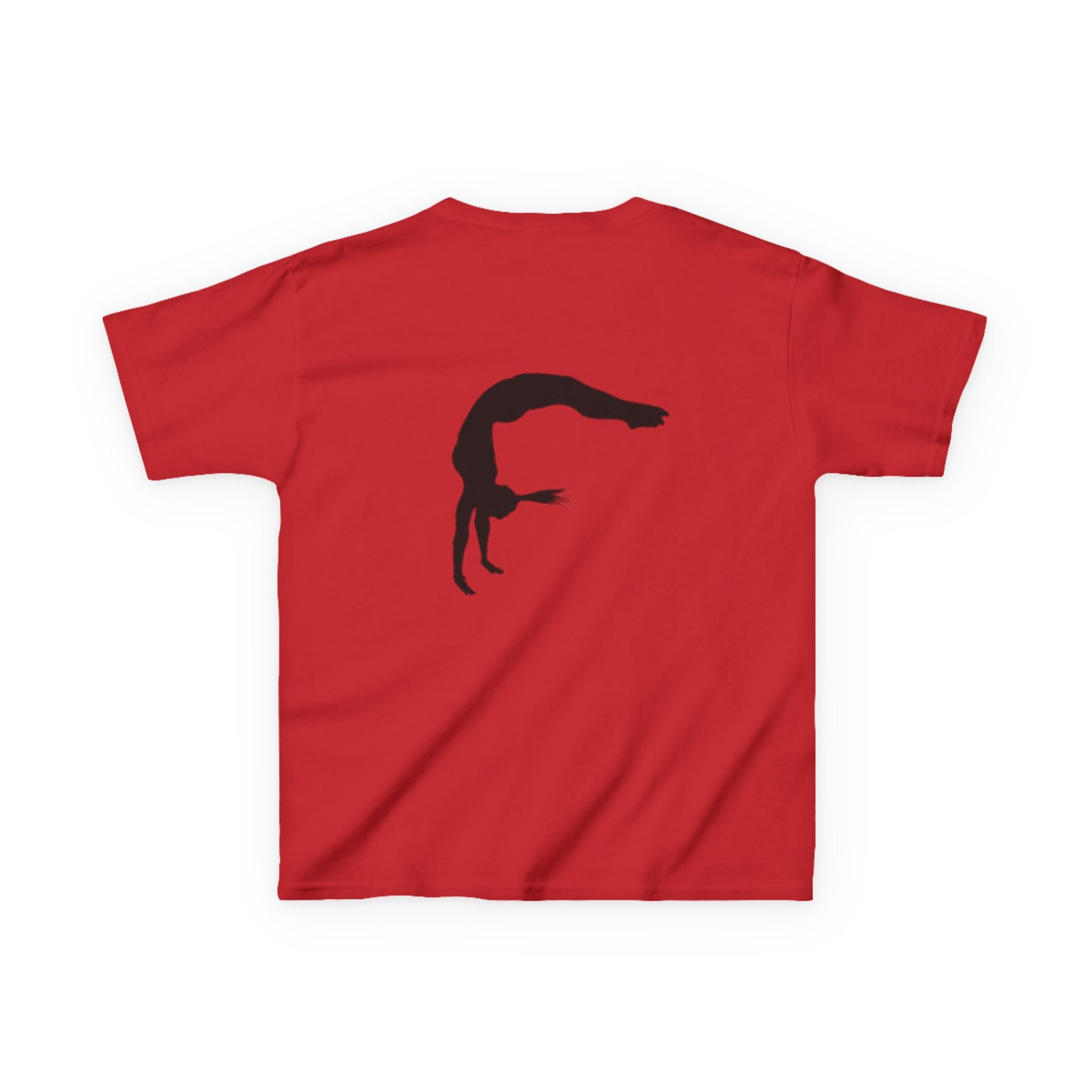 Kids Tee - FEARLESS Gymnastics Shirt with Back Silhouette