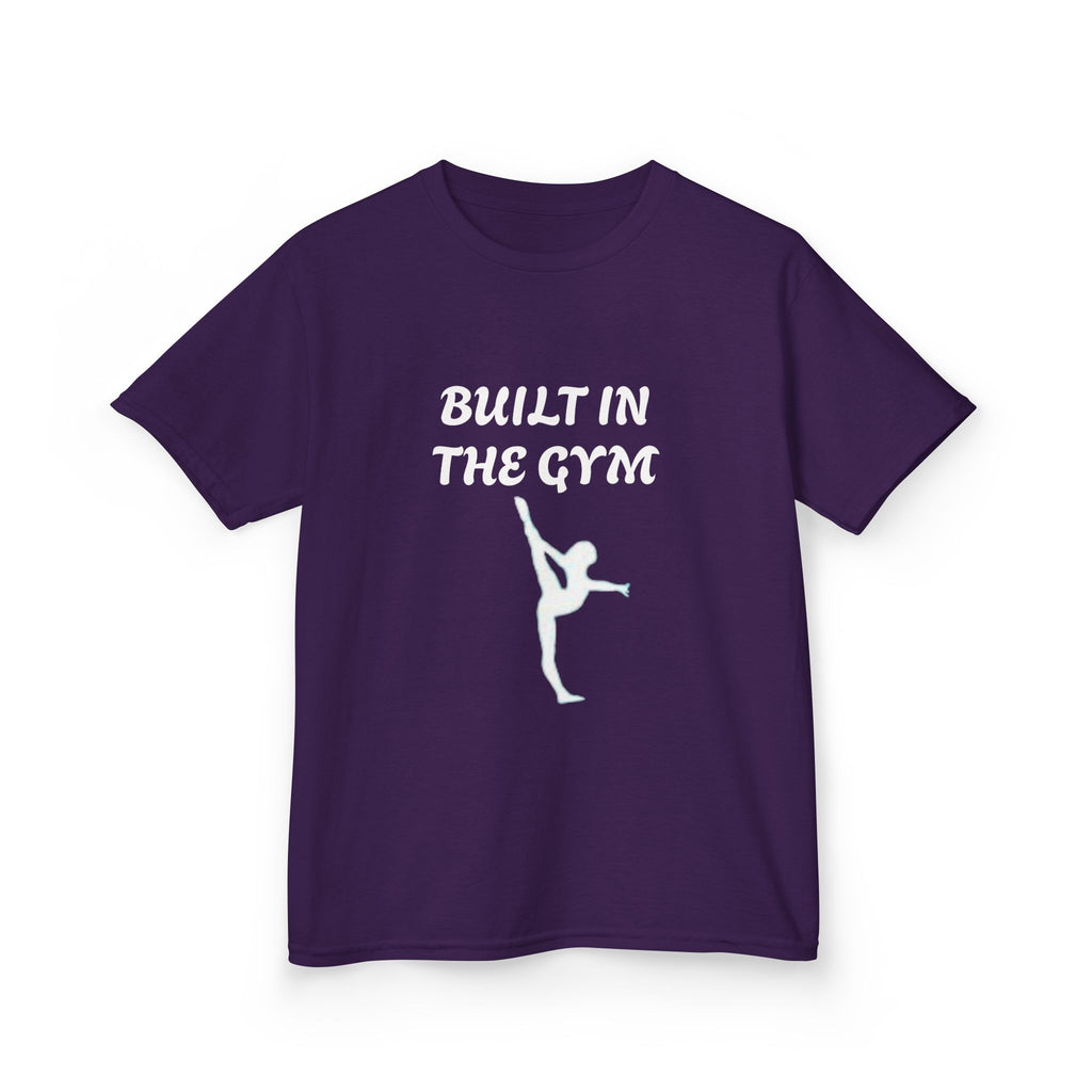Kids Tee — "Built in the Gym" Gymnastics Shirt