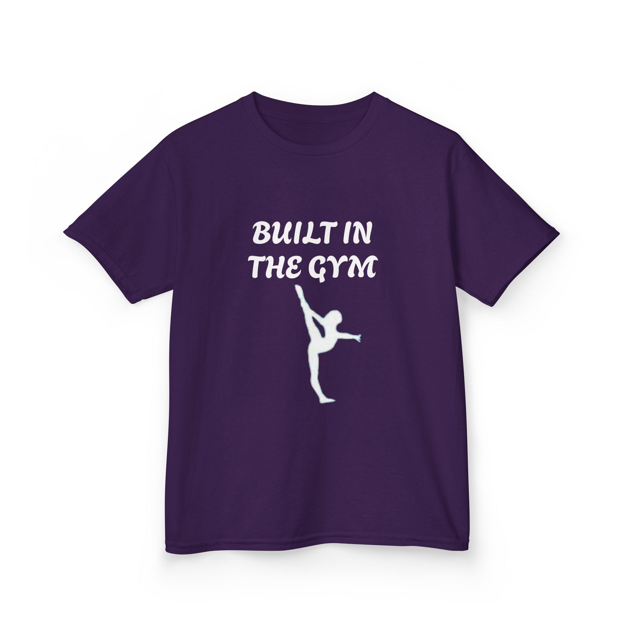 Kids Tee — "Built in the Gym" Gymnastics Shirt