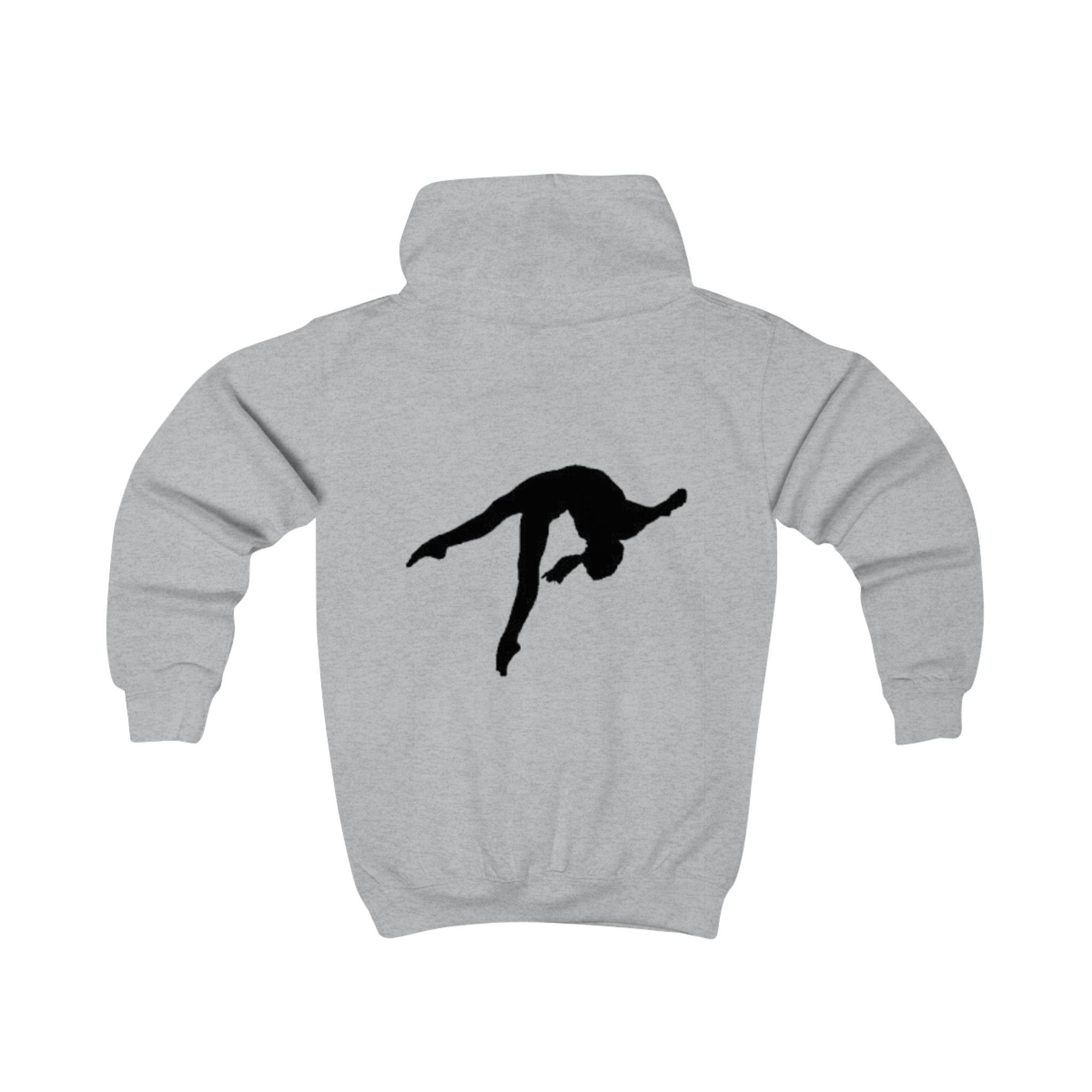 Fearless Kids Hoodie — Gymnast Silhouette Sweatshirt for Girls & Boys