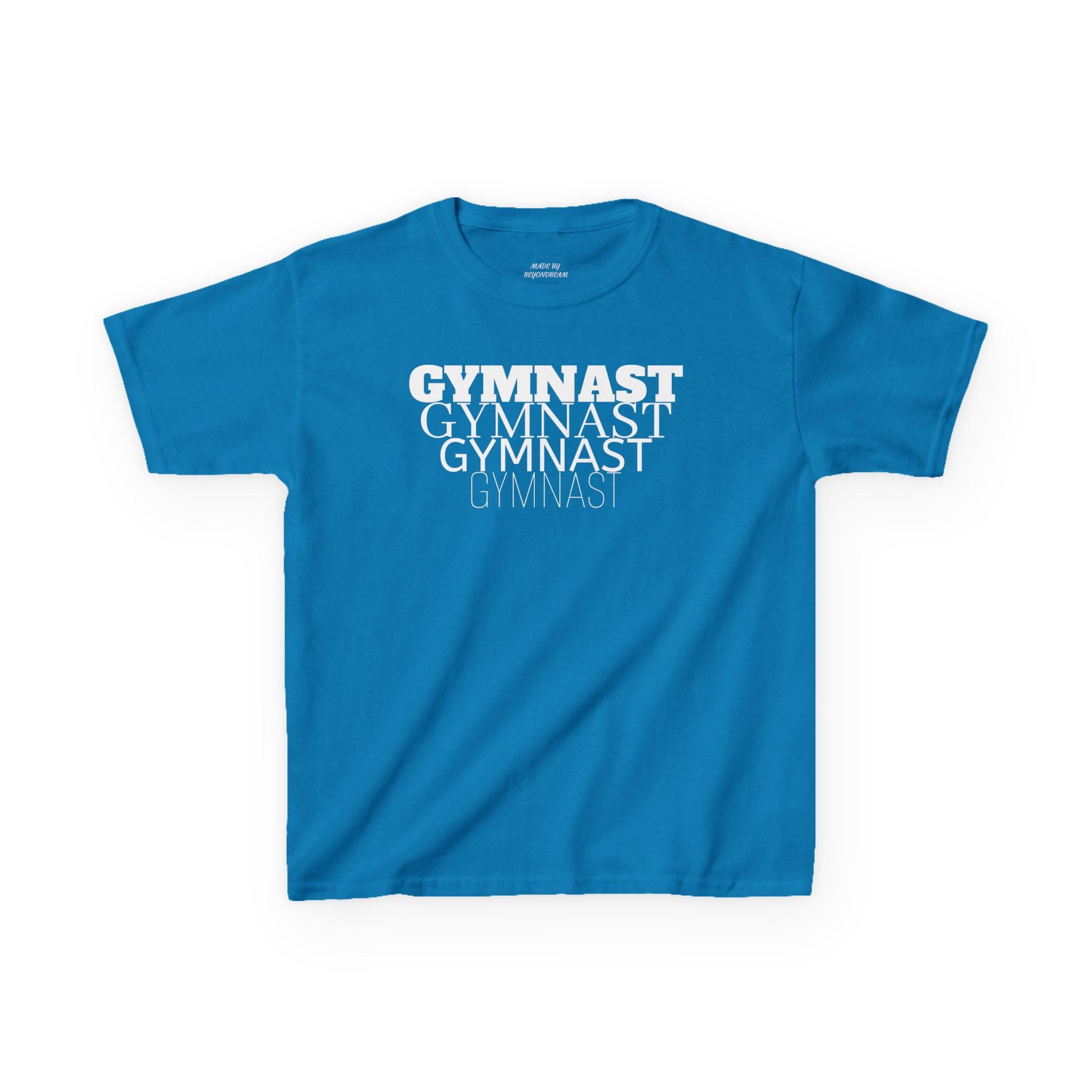 Kids Gymnast Repeat Logo Tee - Youth Gymnastics Shirt
