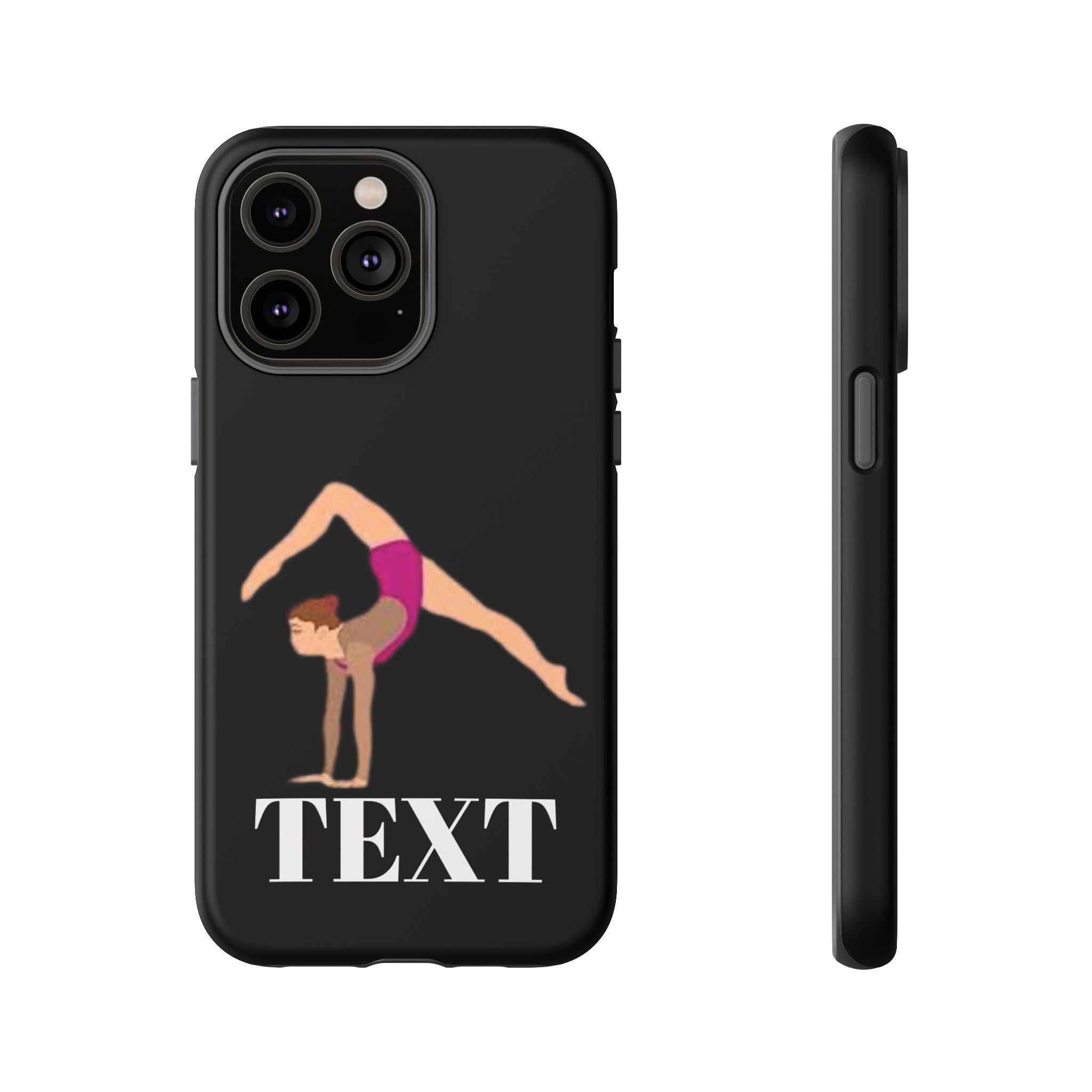 Gymnast Phone Case — Personalized TEXT Design