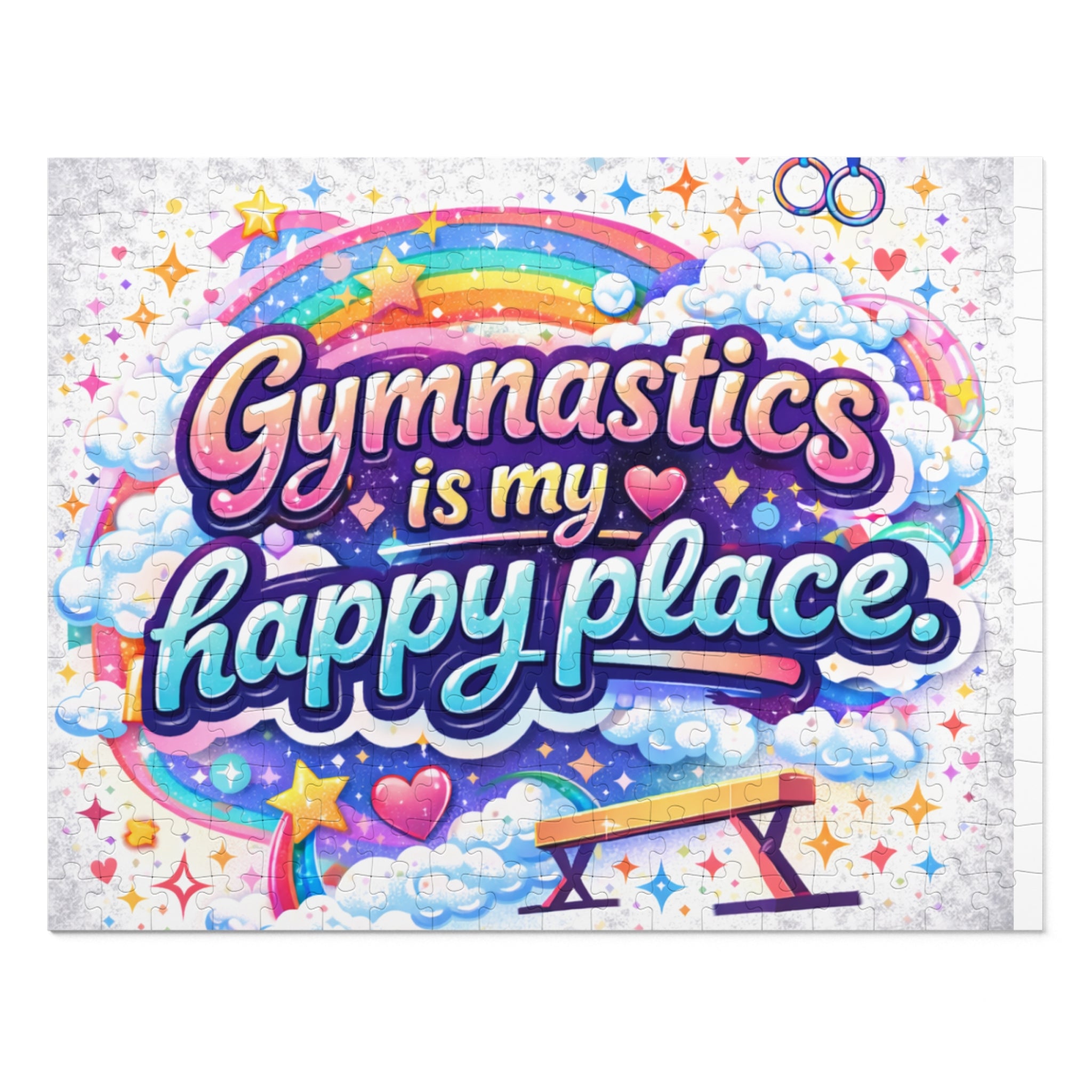 Gymnastics Is My Happy Place Jigsaw Puzzle (with Tin)