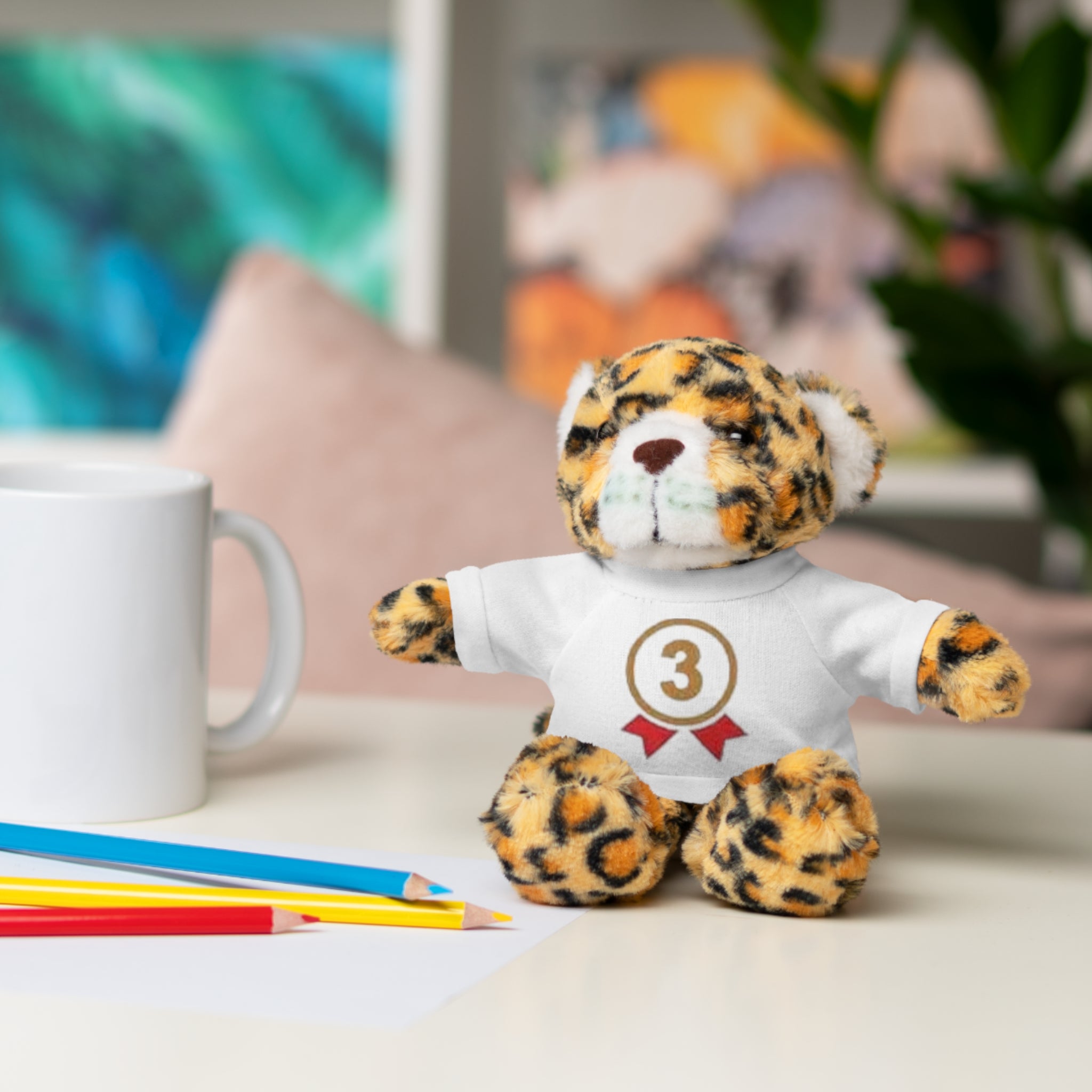 3rd Place Gymnastics Stuffed Animal with Gymnastics T-Shirt