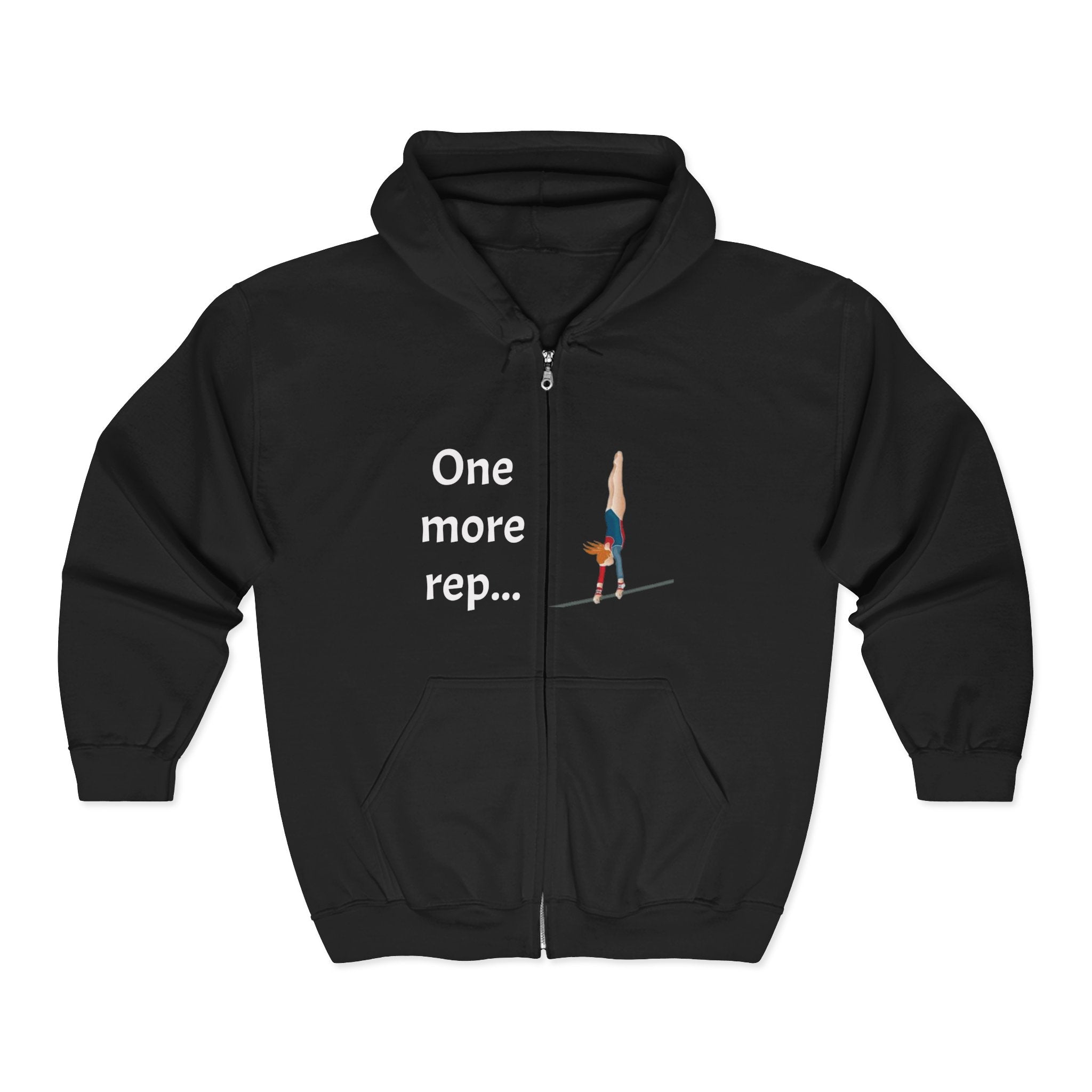 Gym Motivational Zip-Up Hoodie (Adults)