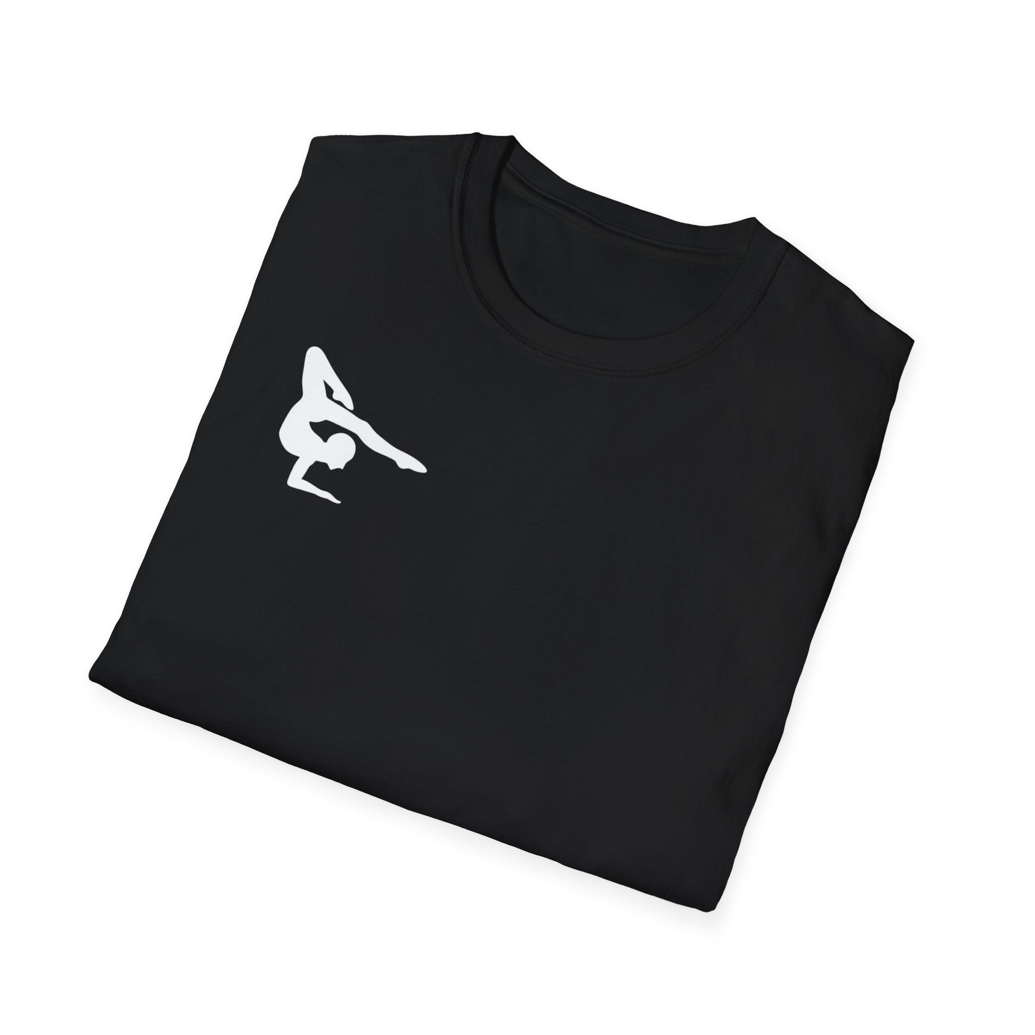 Relentless Gymnastics T-Shirt — Back Silhouette Athletic Tee (Adults)