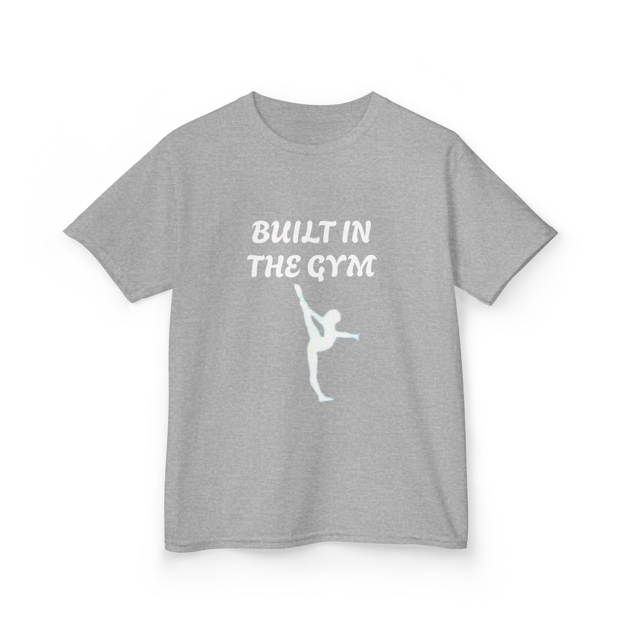 Kids Tee — "Built in the Gym" Gymnastics Shirt