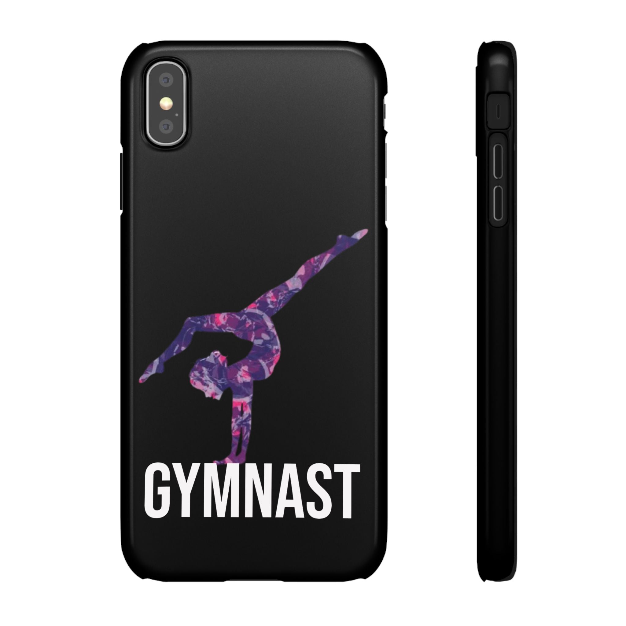 Gymnast Phone Case — Purple Galaxy Gymnastics Snap Case