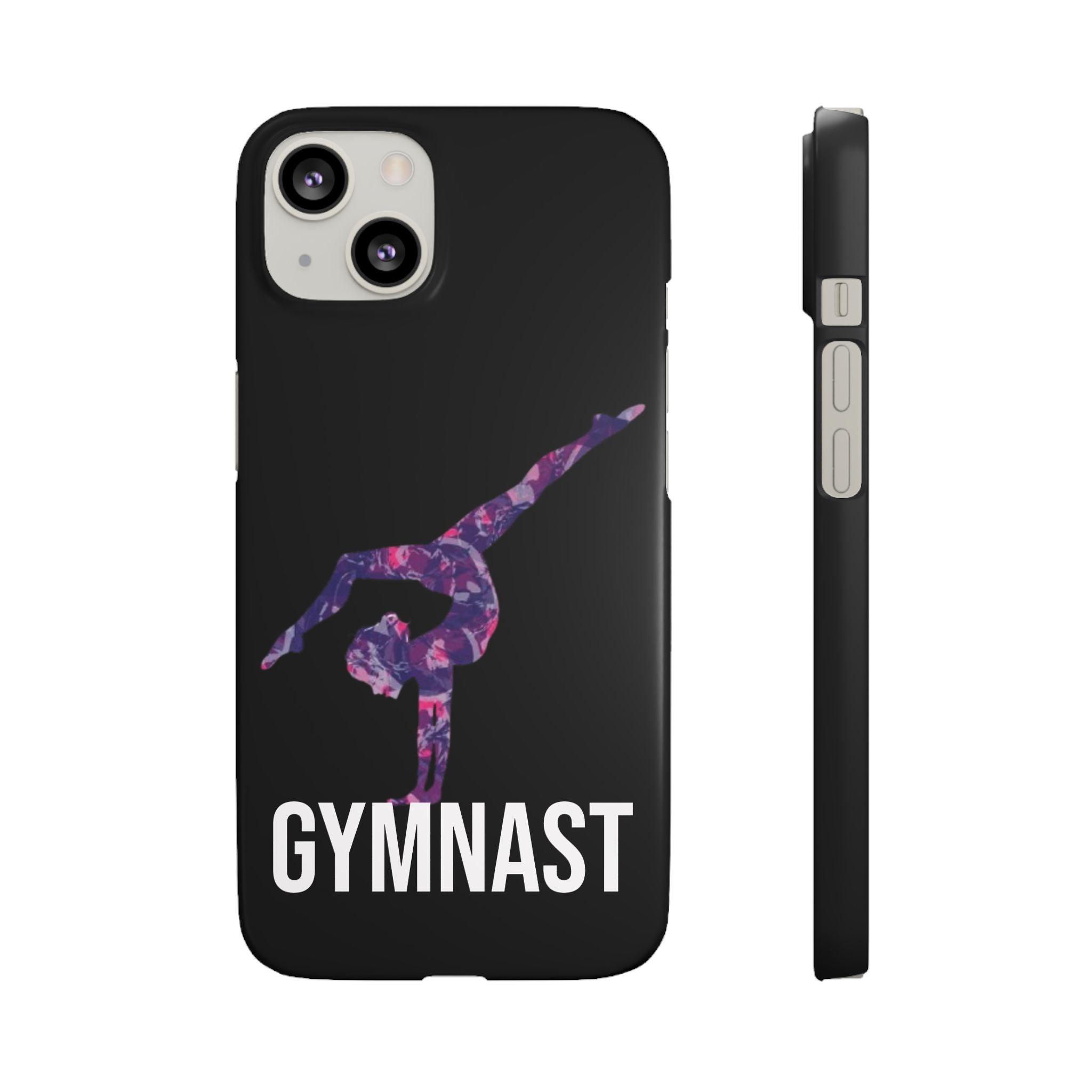 Gymnast Phone Case — Purple Galaxy Gymnastics Snap Case