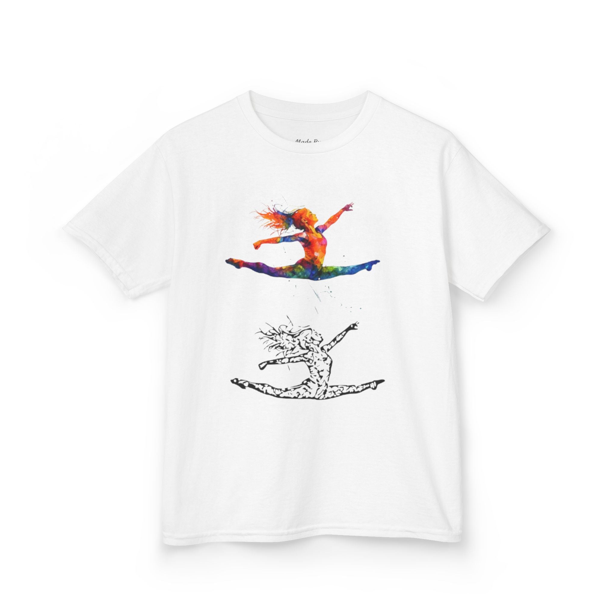 Colorful Splits Gymnastics Kids Tee (Kids)
