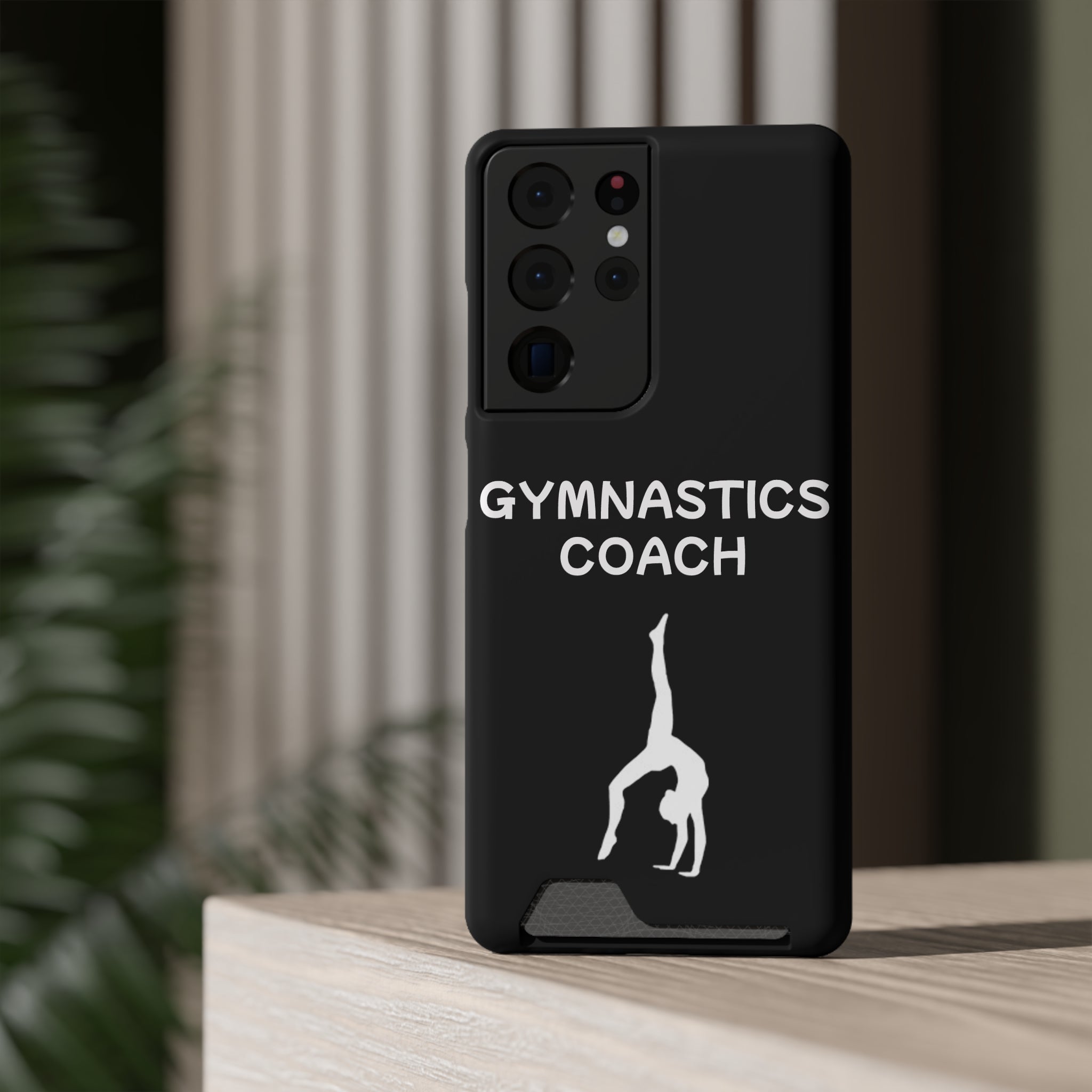 Gymnastics Coach Phone Case With Card Holder
