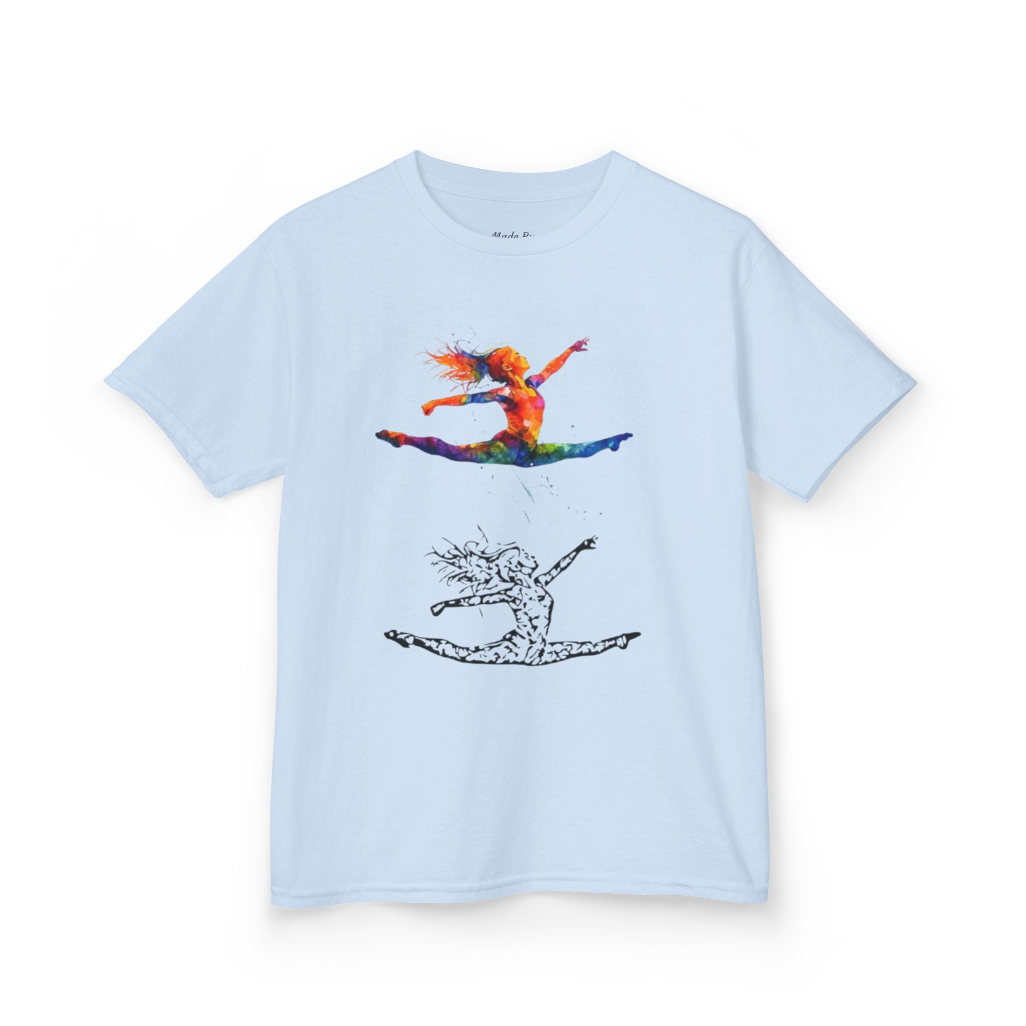 Colorful Splits Gymnastics Kids Tee (Kids)
