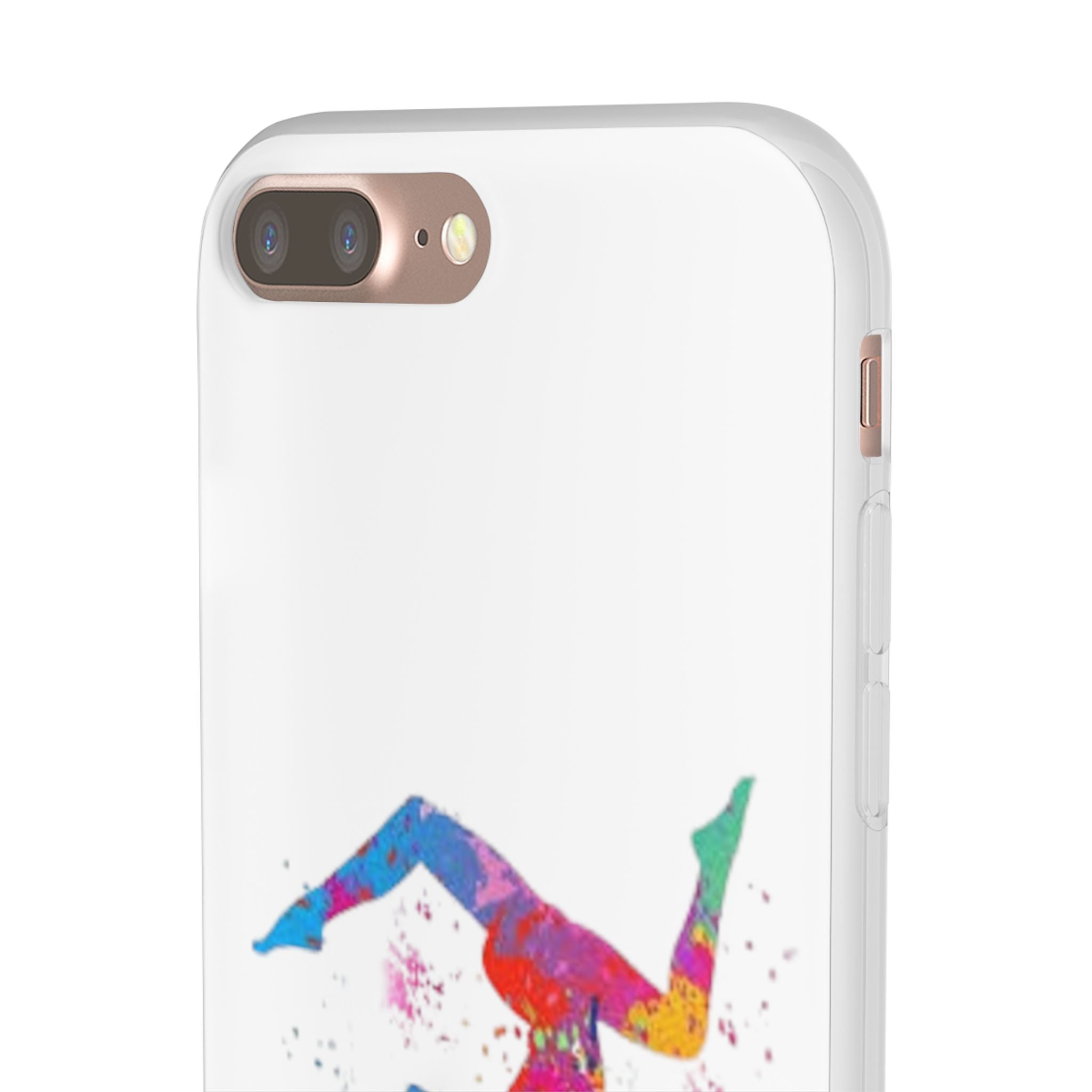 Gymnast Silhouette Phone Case – Colorful Acrobat Watercolor iPhone Cover