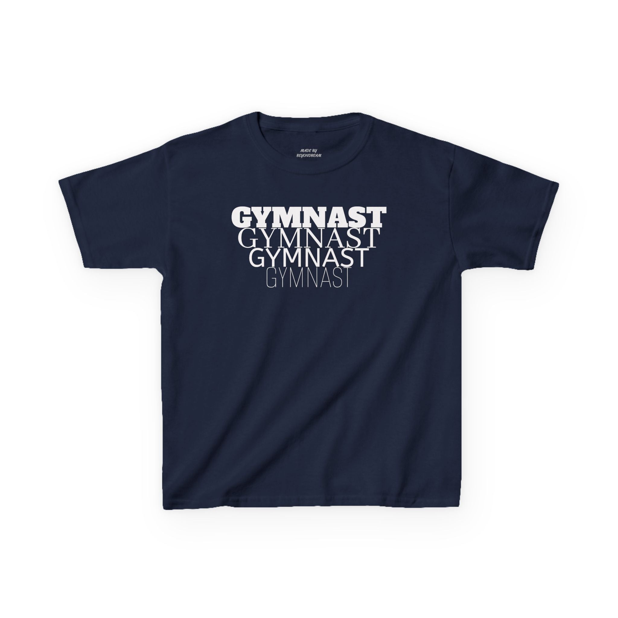 Kids Gymnast Repeat Logo Tee - Youth Gymnastics Shirt