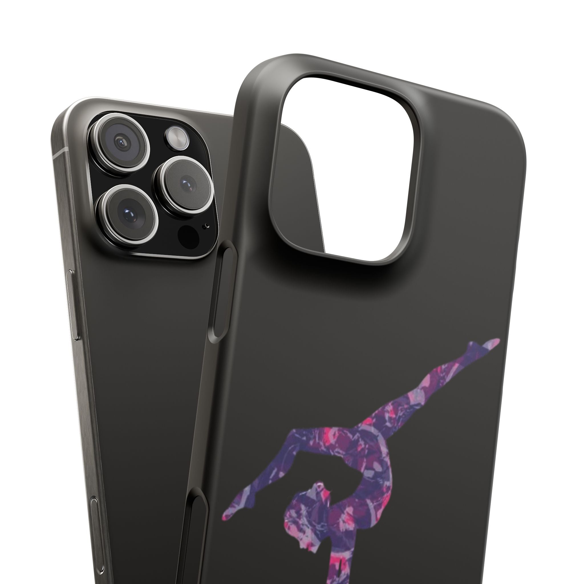 Gymnast Phone Case — Purple Galaxy Gymnastics Snap Case