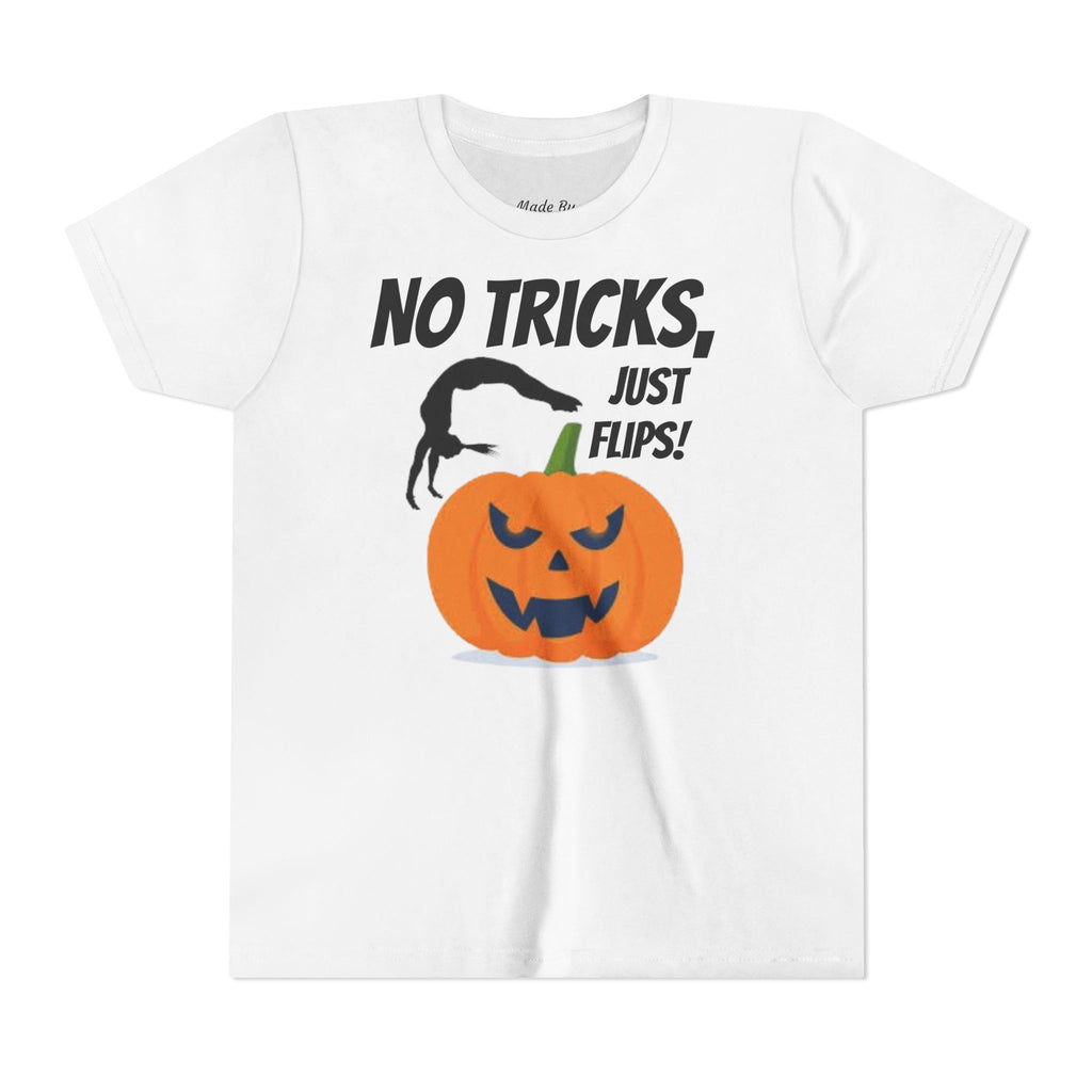 Halloween Kids Tee - No Tricks, Just Flips! (Kids)