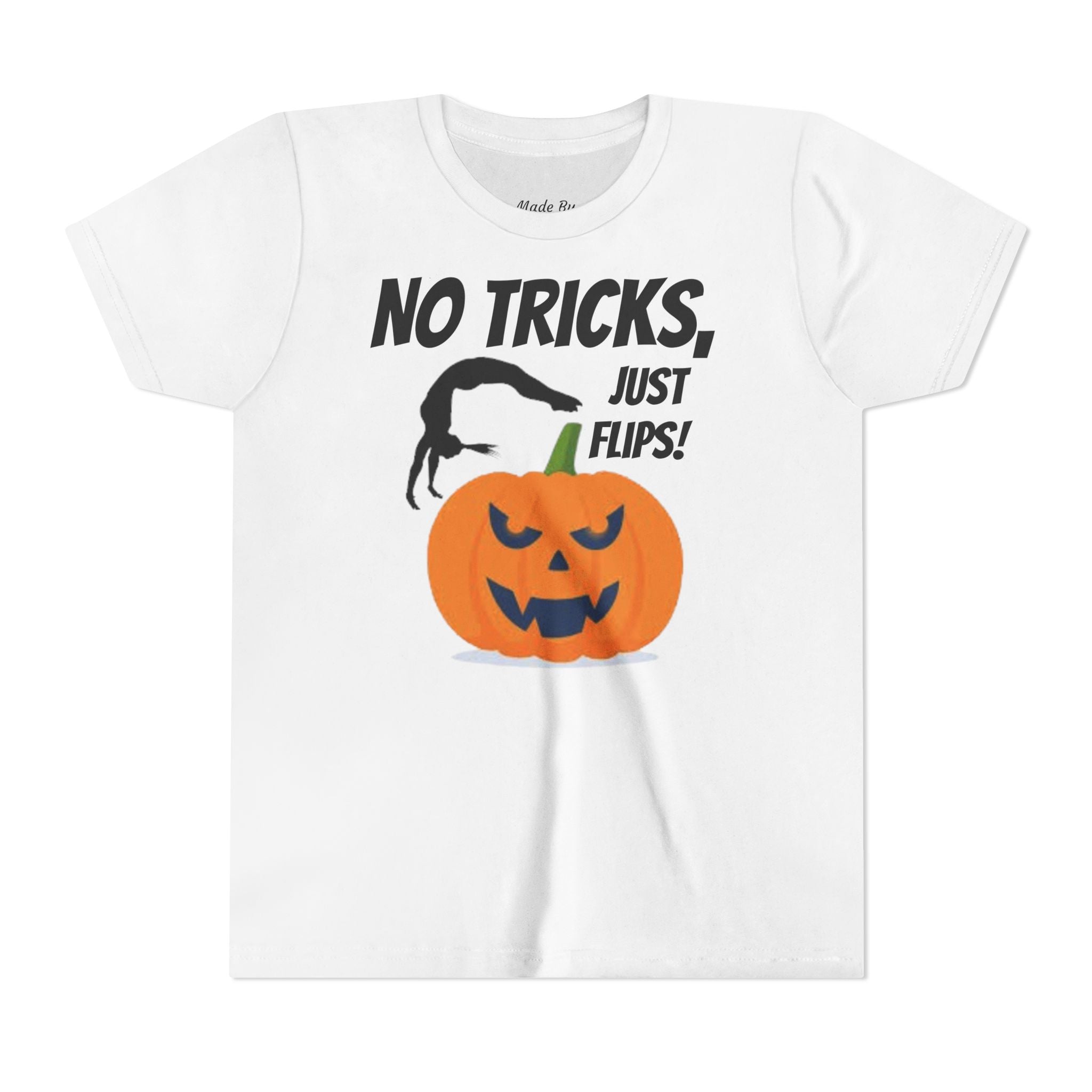 Halloween Kids Tee - No Tricks, Just Flips! (Kids)
