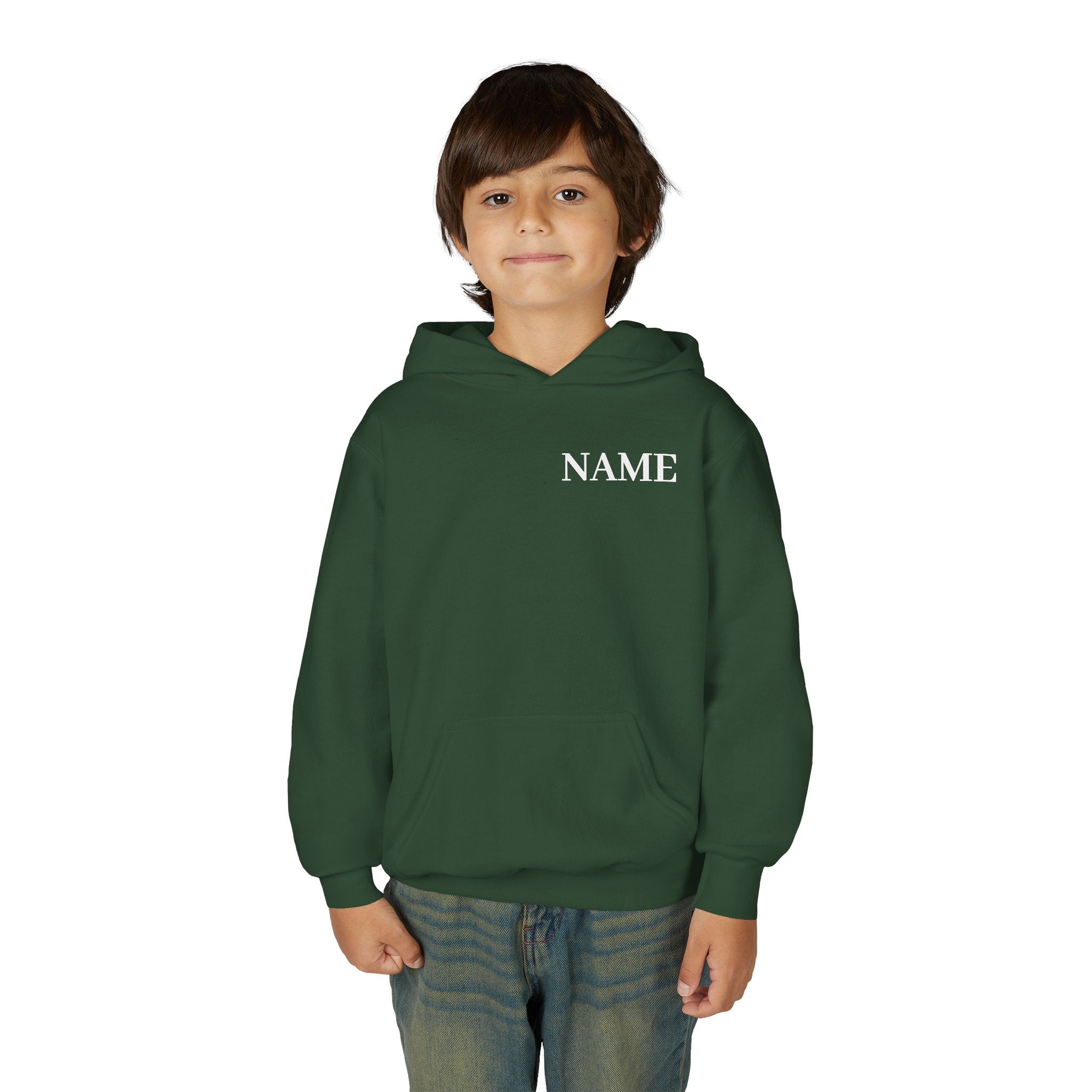 Gymnast Definition Youth Hoodie — Personalized 'NAME' Back-Print Sweatshirt