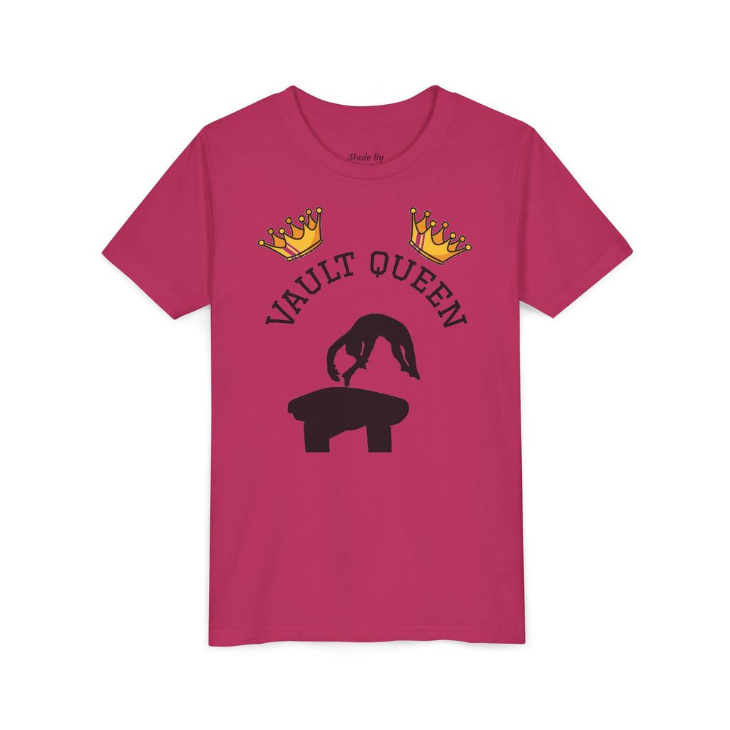 Vault Queen Youth Tee – Girls’ Gymnastics Shirt (Kids)