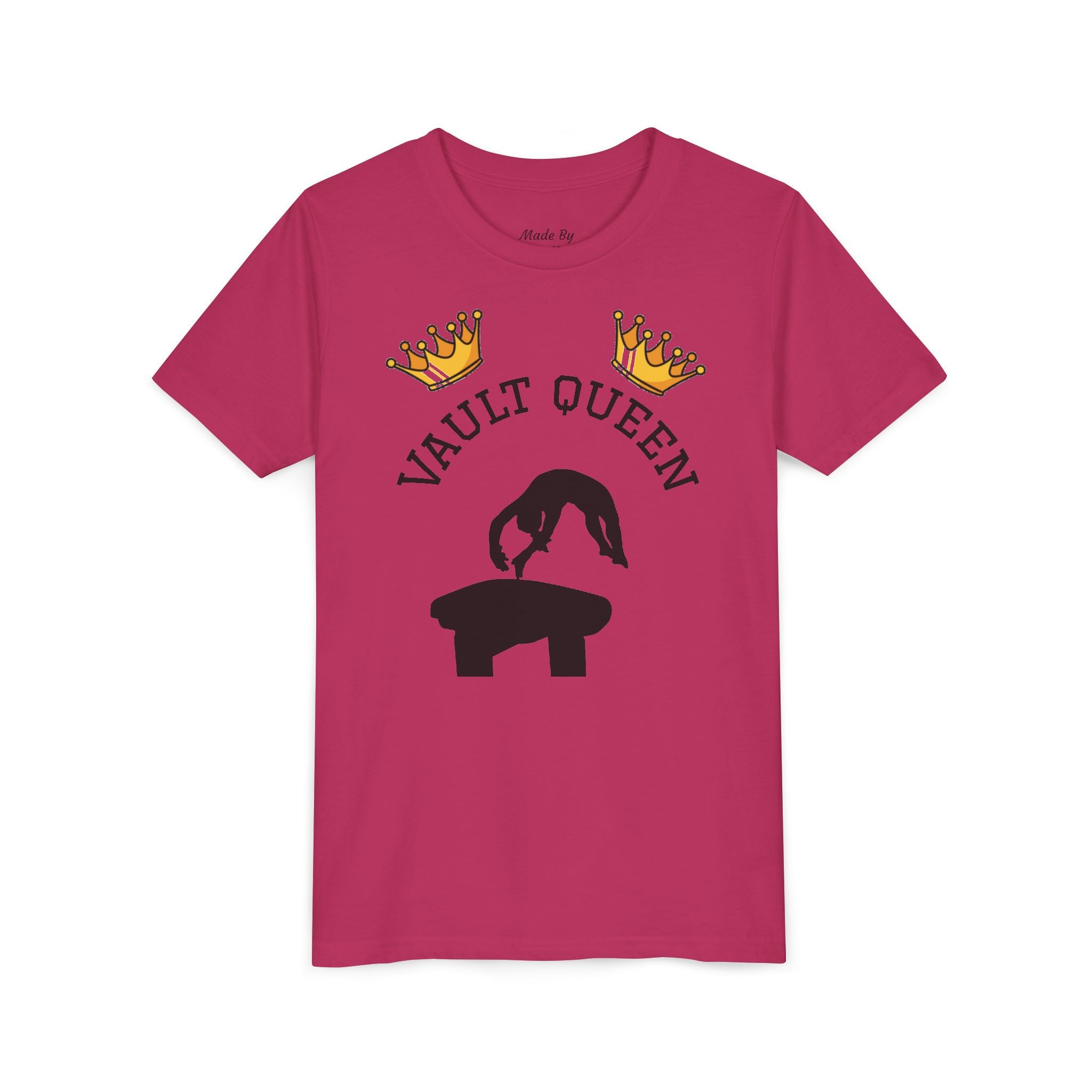 Vault Queen Youth Tee – Girls’ Gymnastics Shirt (Kids)