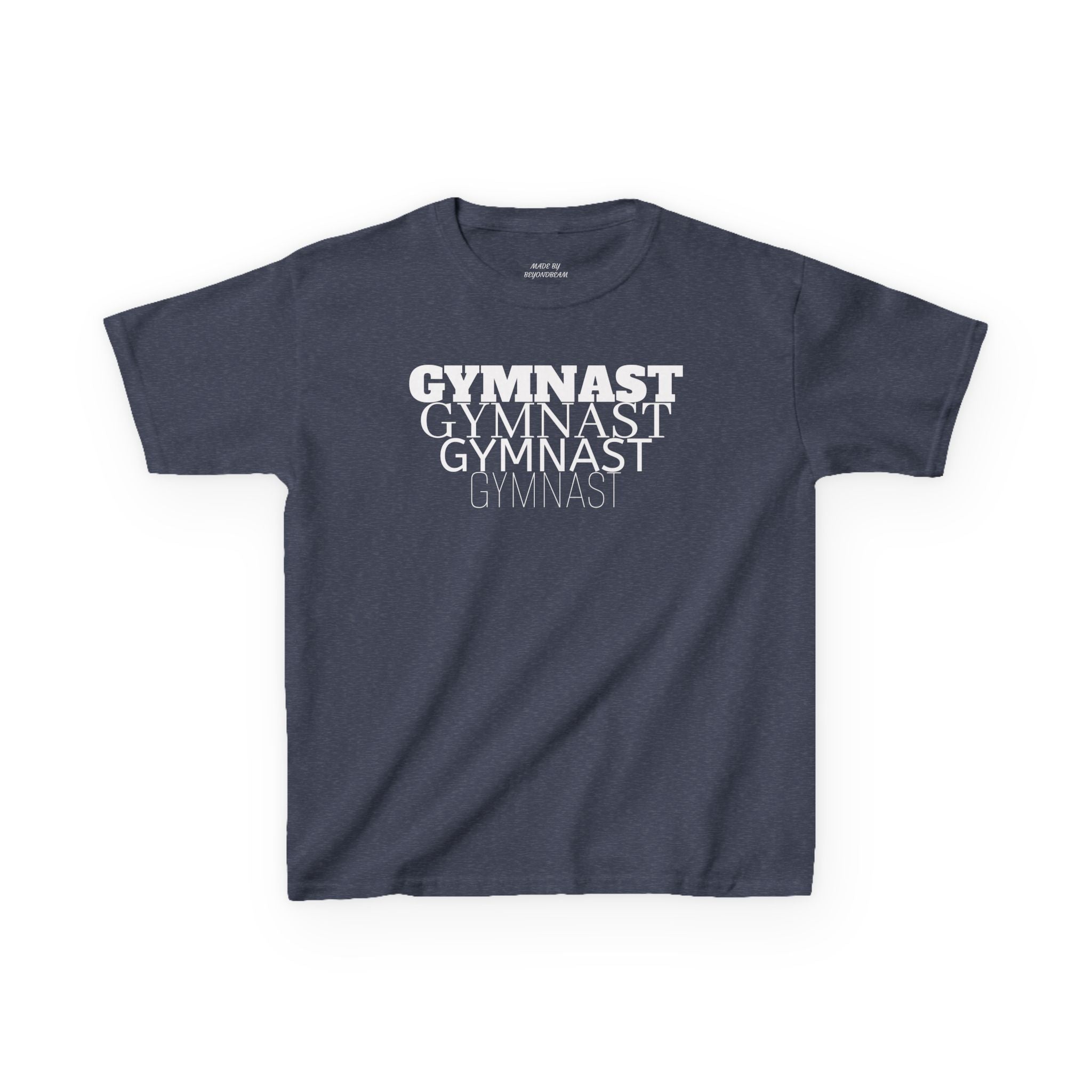 Kids Gymnast Repeat Logo Tee - Youth Gymnastics Shirt