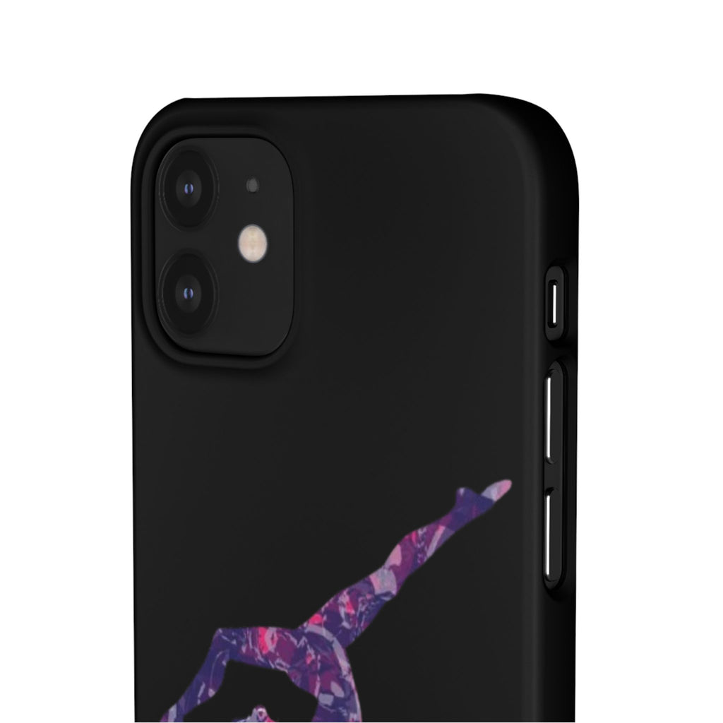 Gymnast Phone Case — Purple Galaxy Gymnastics Snap Case