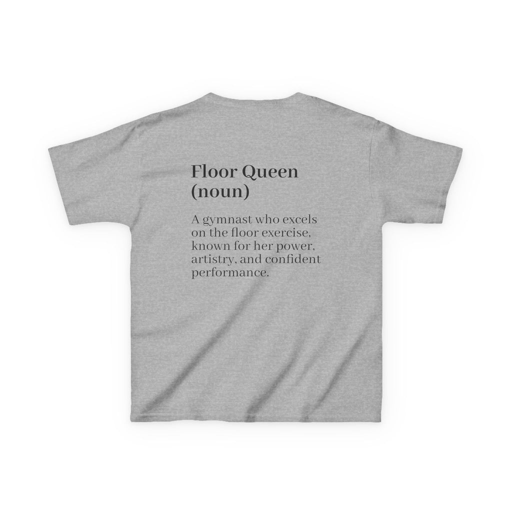 Custom Kids Tee — "Floor Queen" Gymnast Definition Shirt (Custom Name)