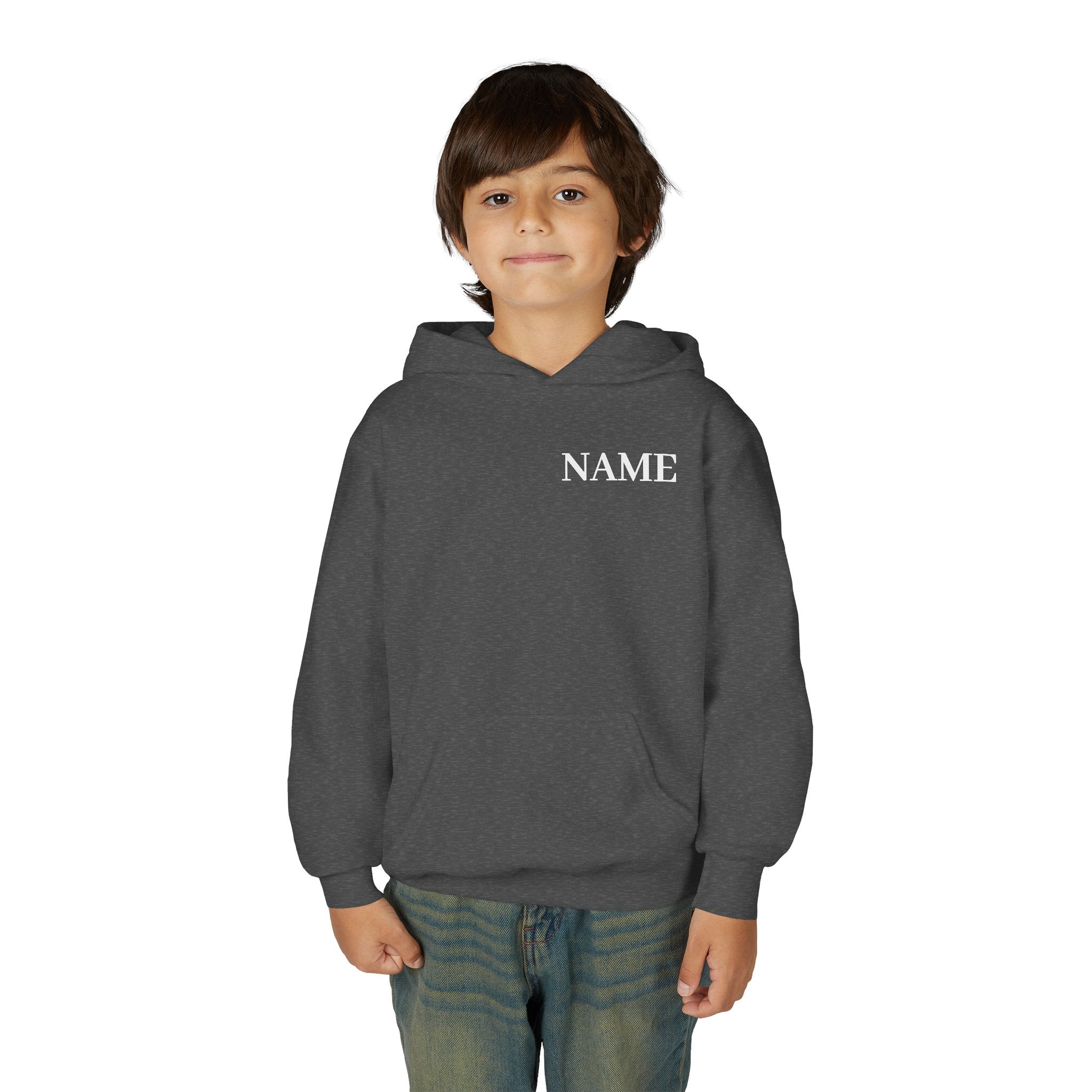 Gymnast Definition Youth Hoodie — Personalized 'NAME' Back-Print Sweatshirt