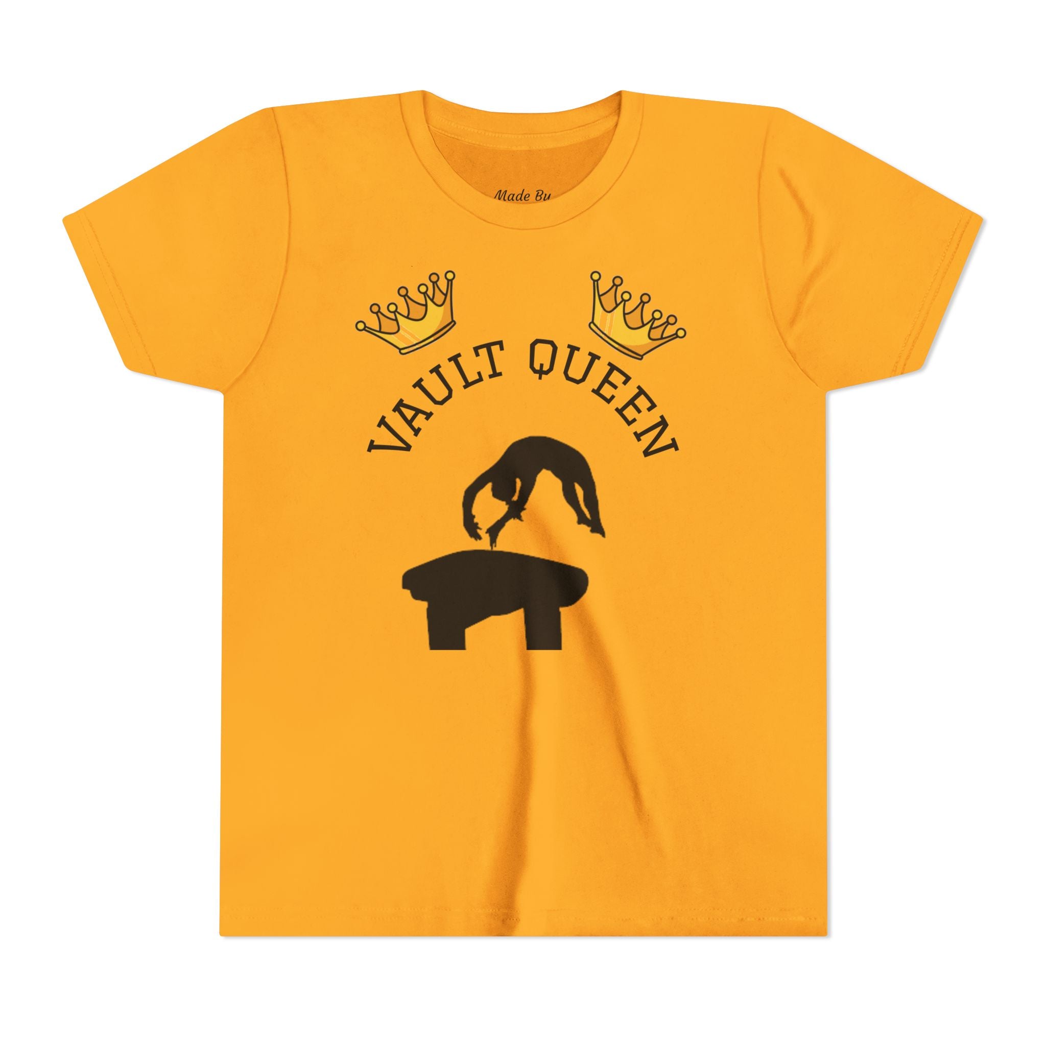 Vault Queen Youth Tee – Girls’ Gymnastics Shirt (Kids)