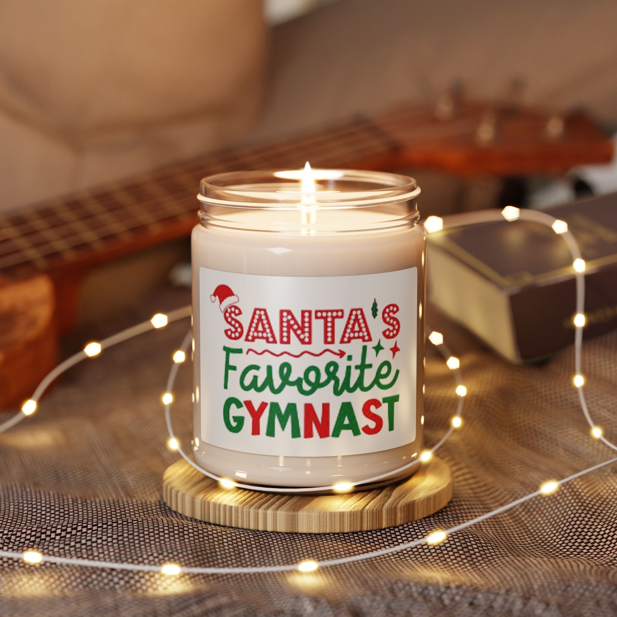 Santa’s Favorite Gymnast Scented Soy Candle — 9oz Christmas Gift