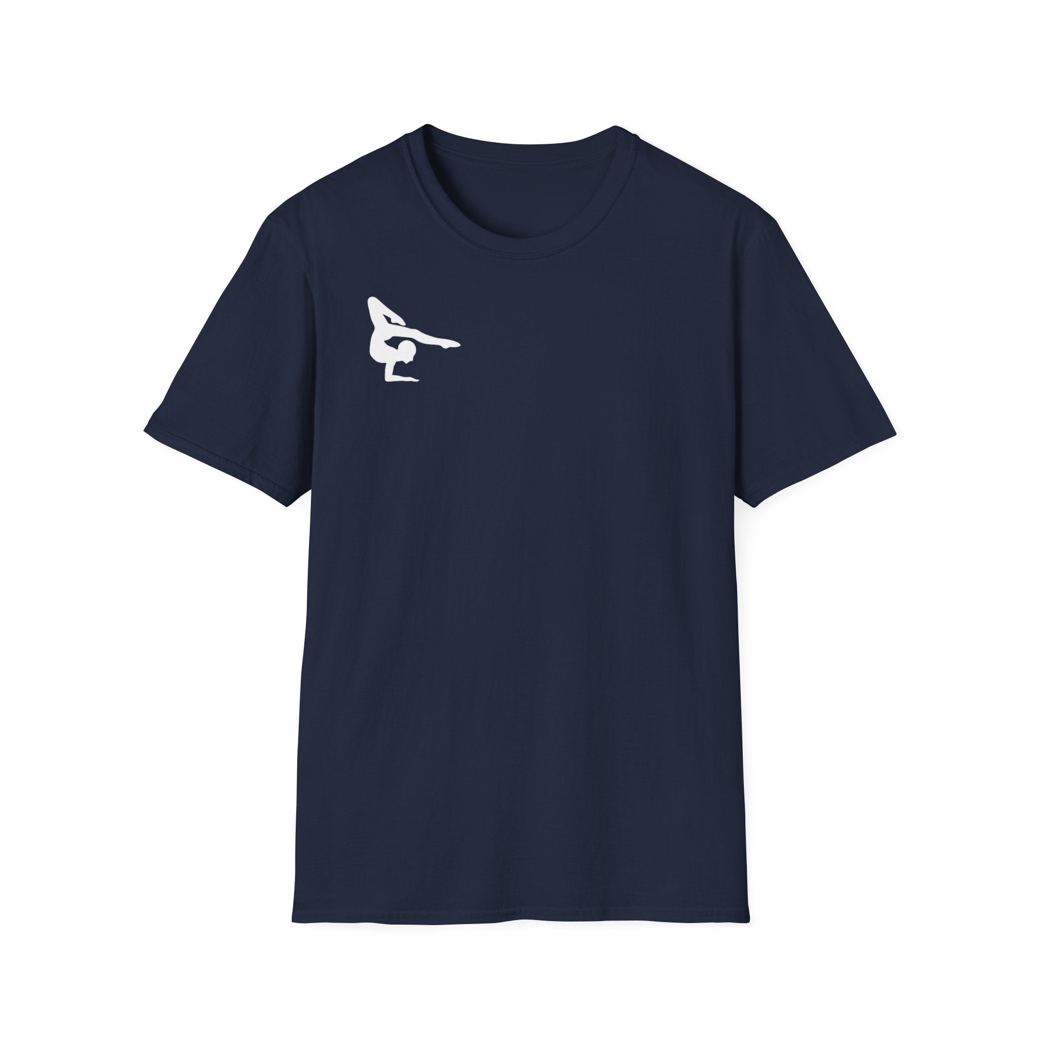 Relentless Gymnastics T-Shirt — Back Silhouette Athletic Tee (Adults)